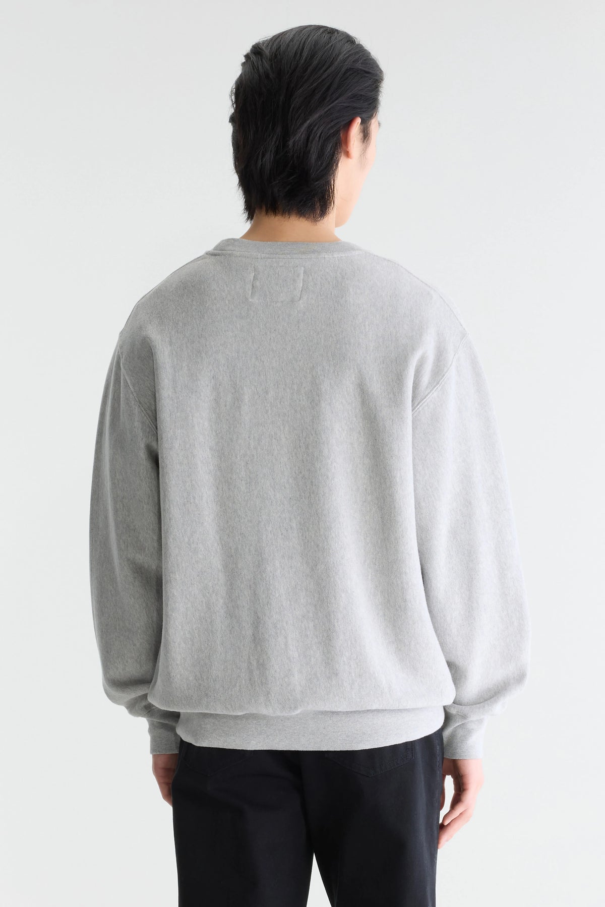 Flake Crewneck Sweatshirt - Heather grey For Men | Bellerose