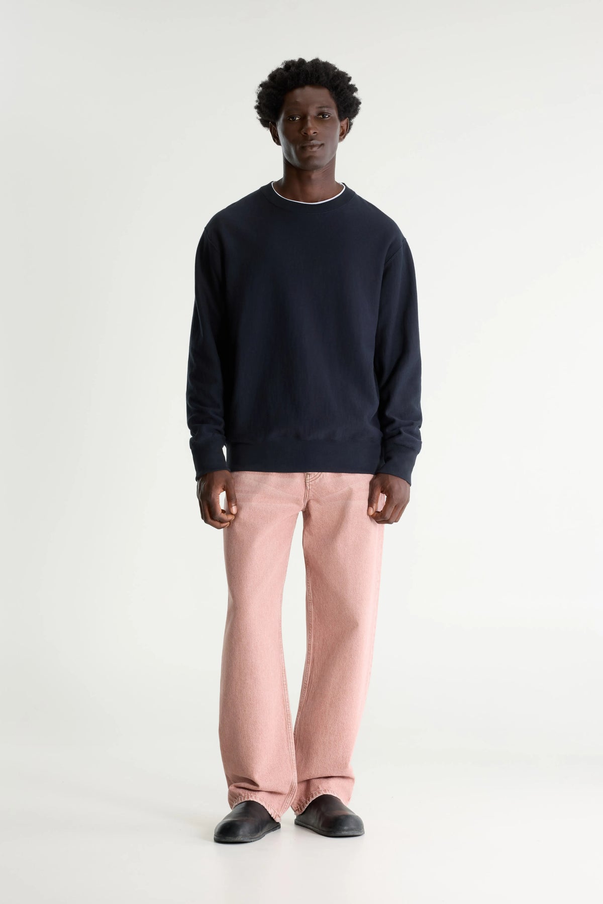 Flake Crewneck Navy Sweatshirt - Navy For Men | Bellerose
