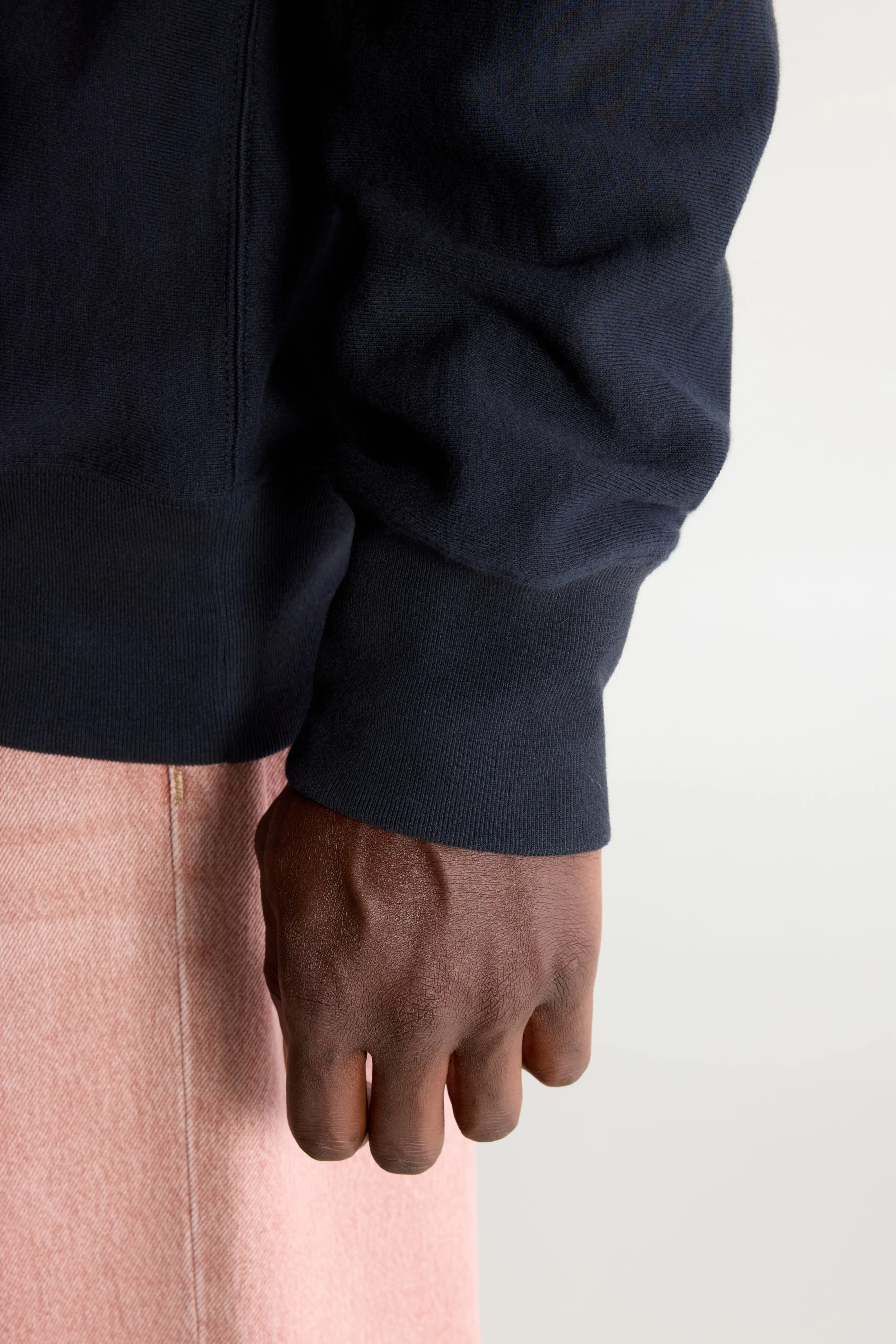 Flake crewneck sweatshirt (242 / M / NAVY)