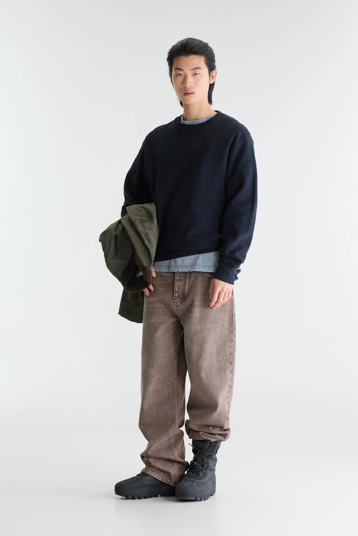 Sweatshirt Col Rond Flake - Navy Pour Homme | Bellerose