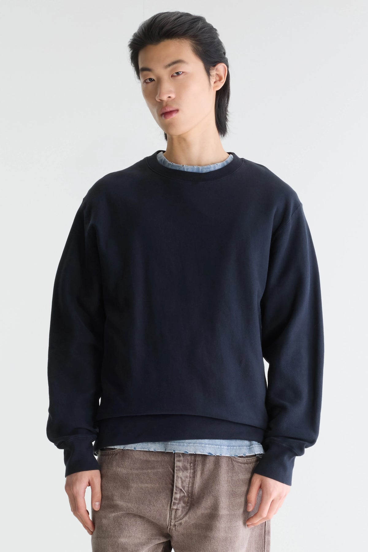 Sweatshirt Col Rond Flake - Navy Pour Homme | Bellerose