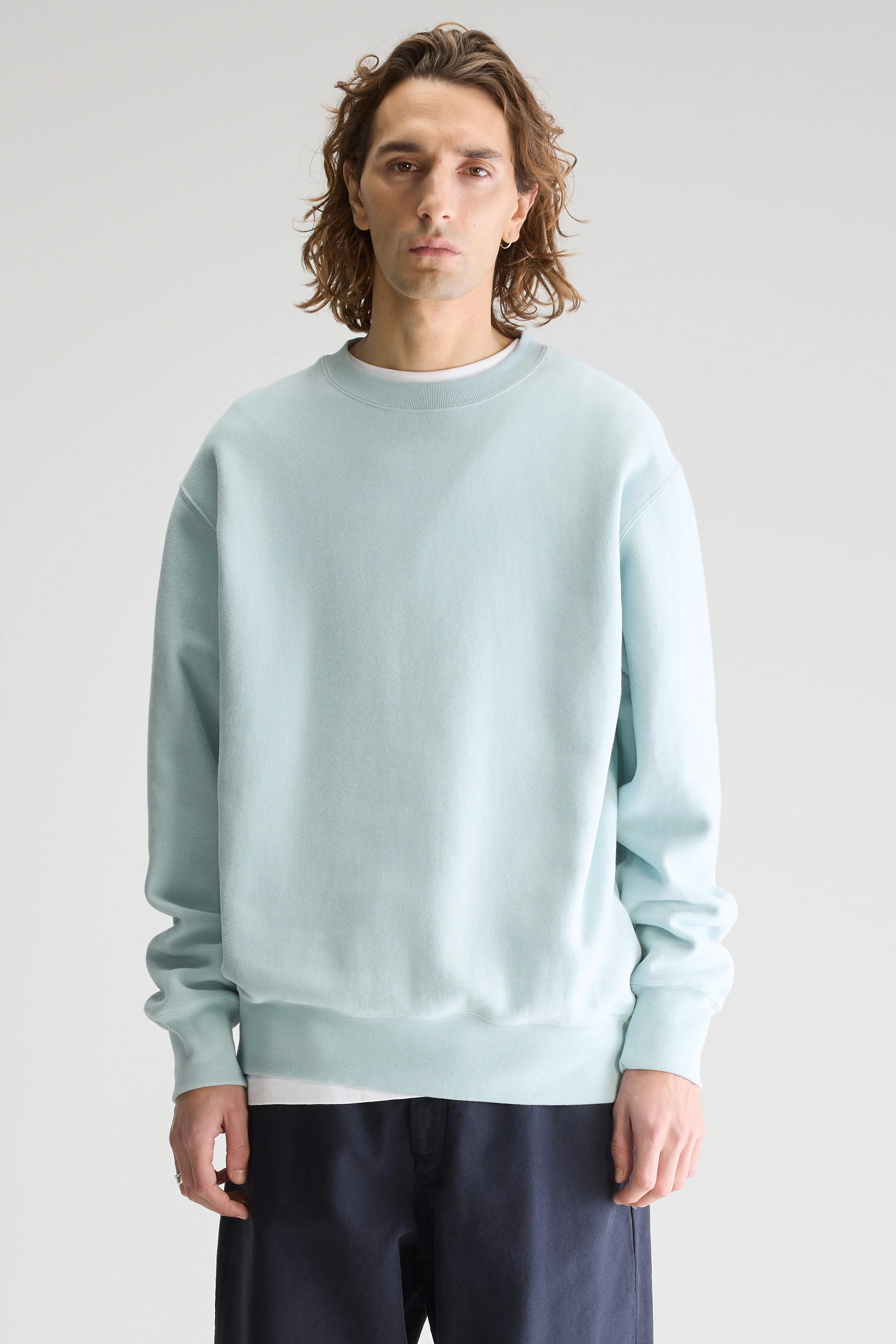 Flake Crewneck Sweatshirt - Pool For Men | Bellerose