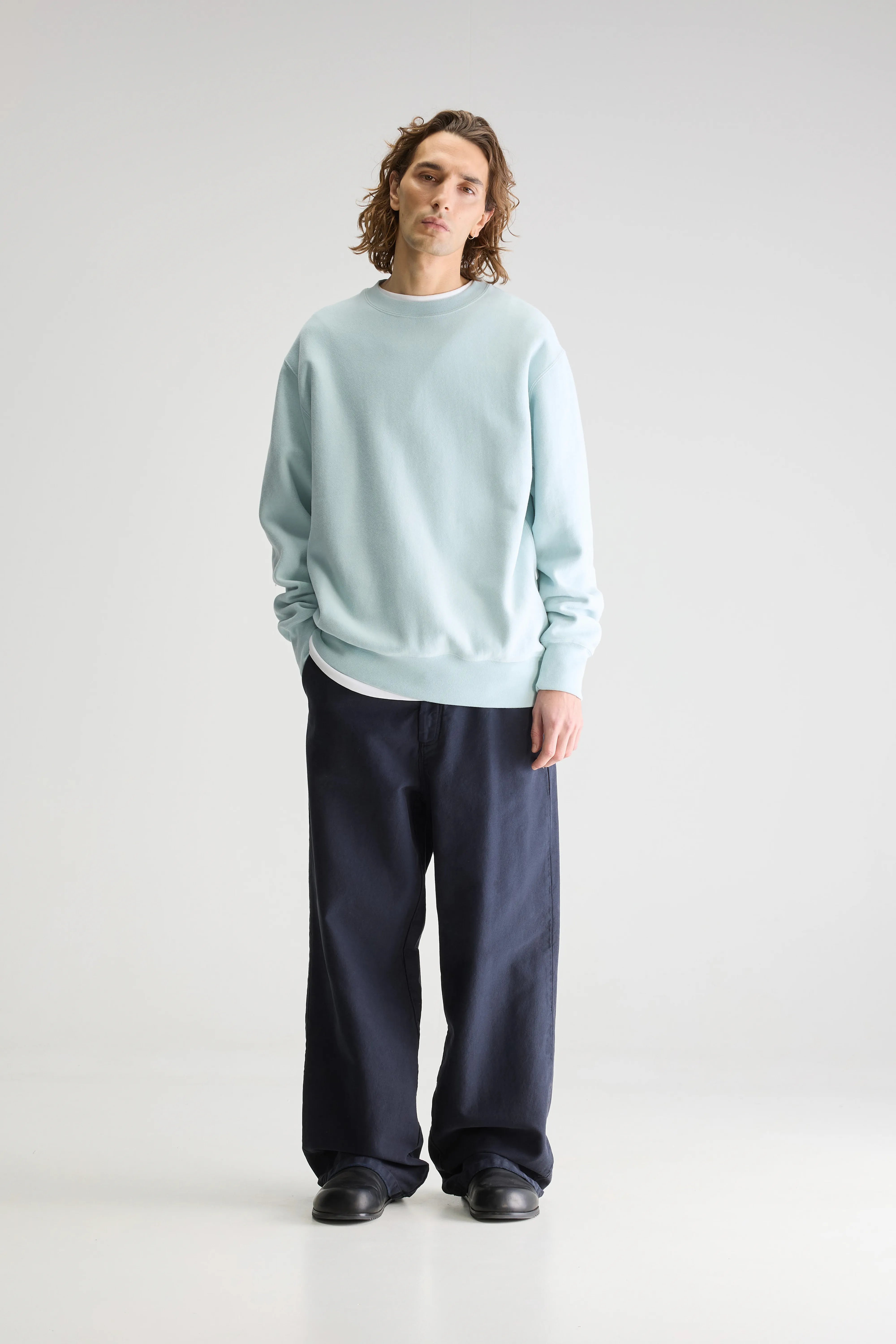 Flake Crewneck Sweatshirt - Pool For Men | Bellerose