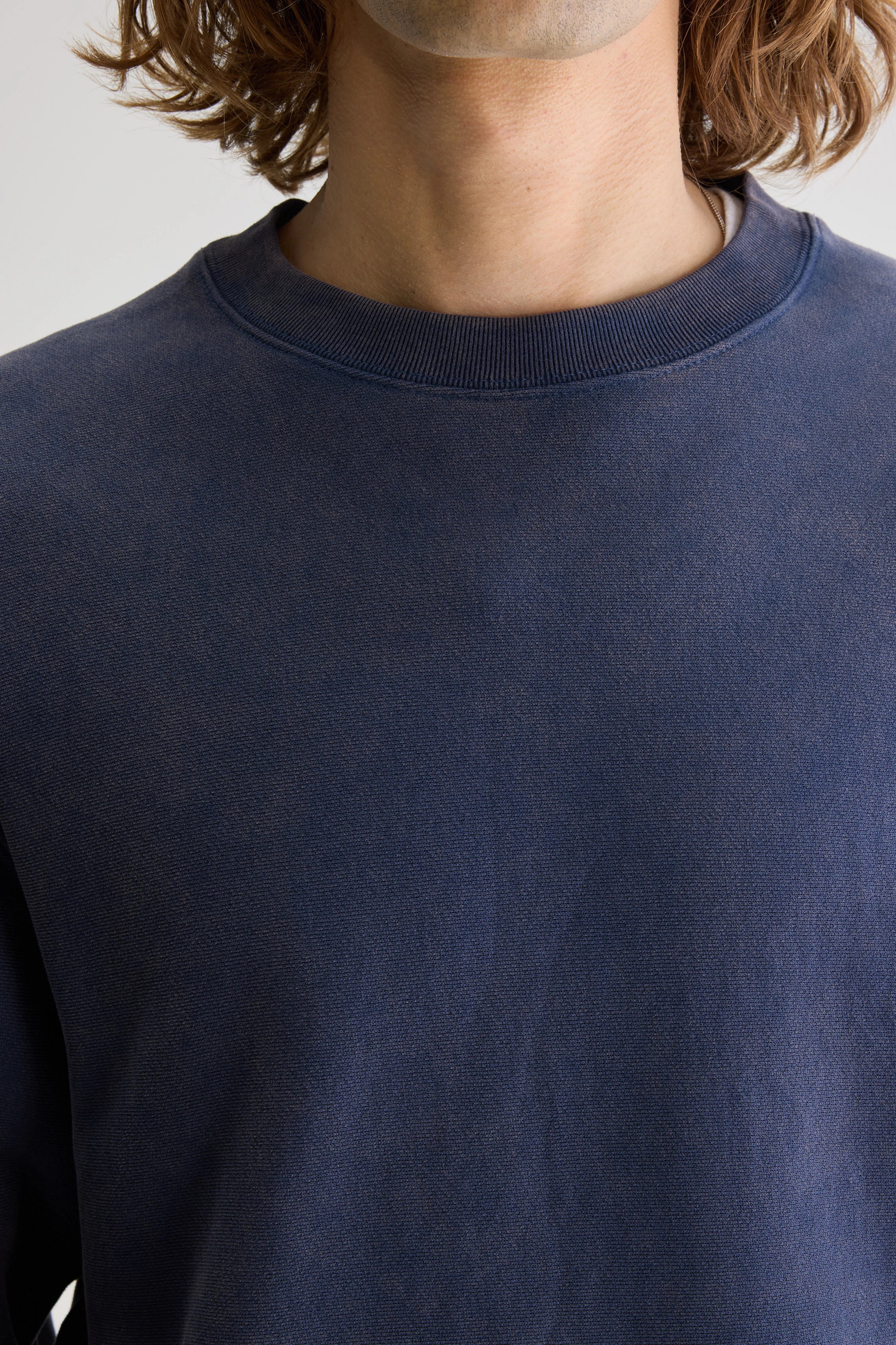 Flake Crewneck Sweatshirt - Regal blue For Men | Bellerose