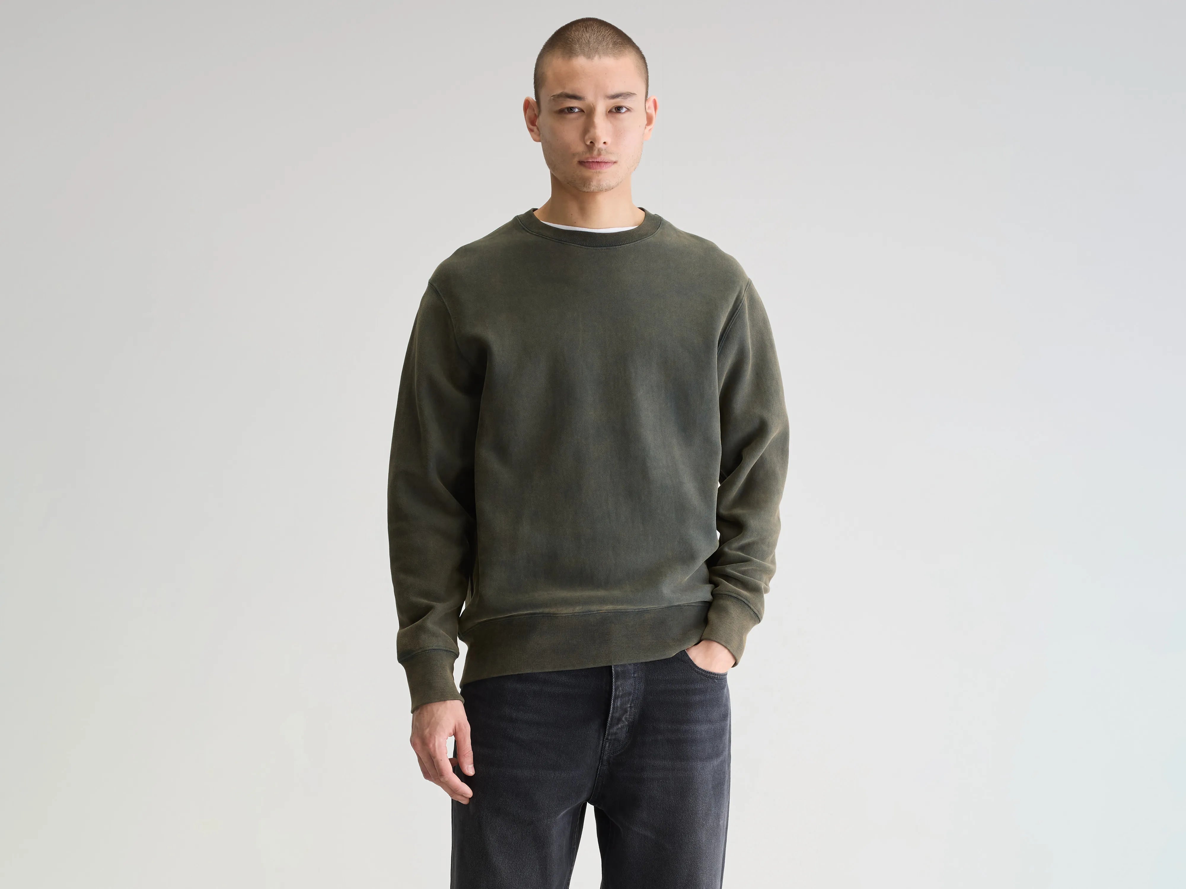 Flake crewneck sweatshirt (251 / M / JET SET)