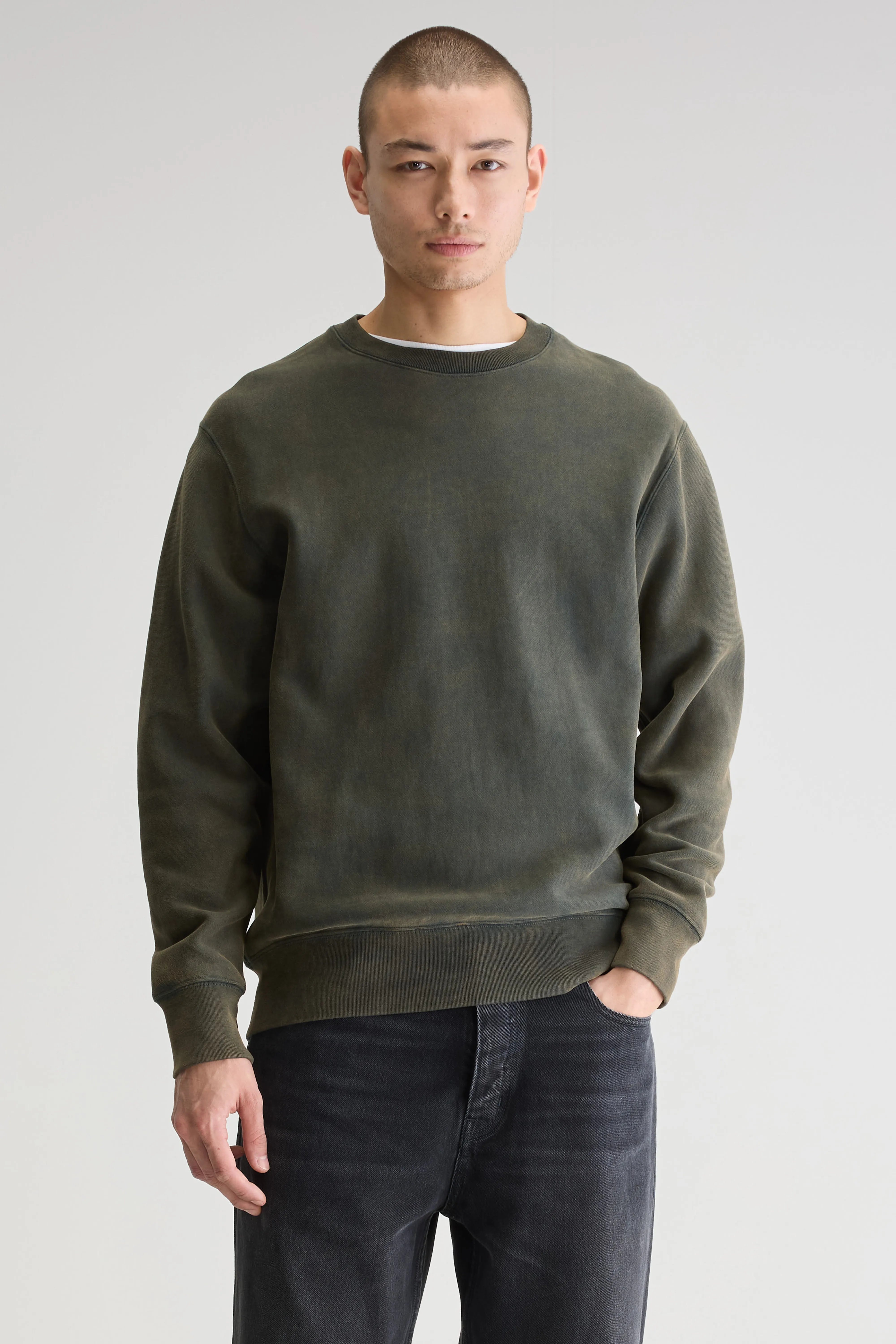 Flake Crewneck Sweatshirt - Jet set For Men | Bellerose