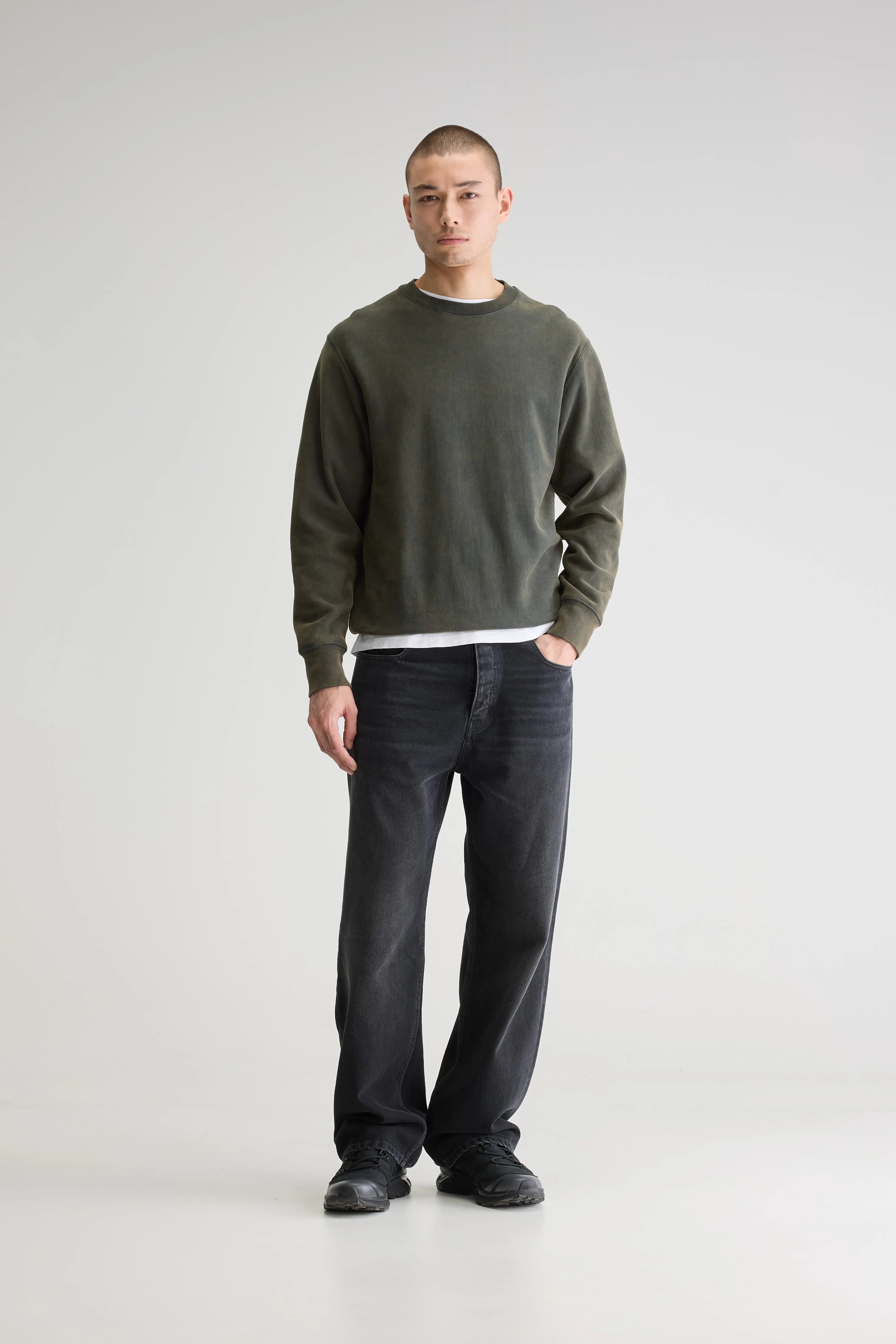 Flake Crewneck Sweatshirt - Jet set For Men | Bellerose