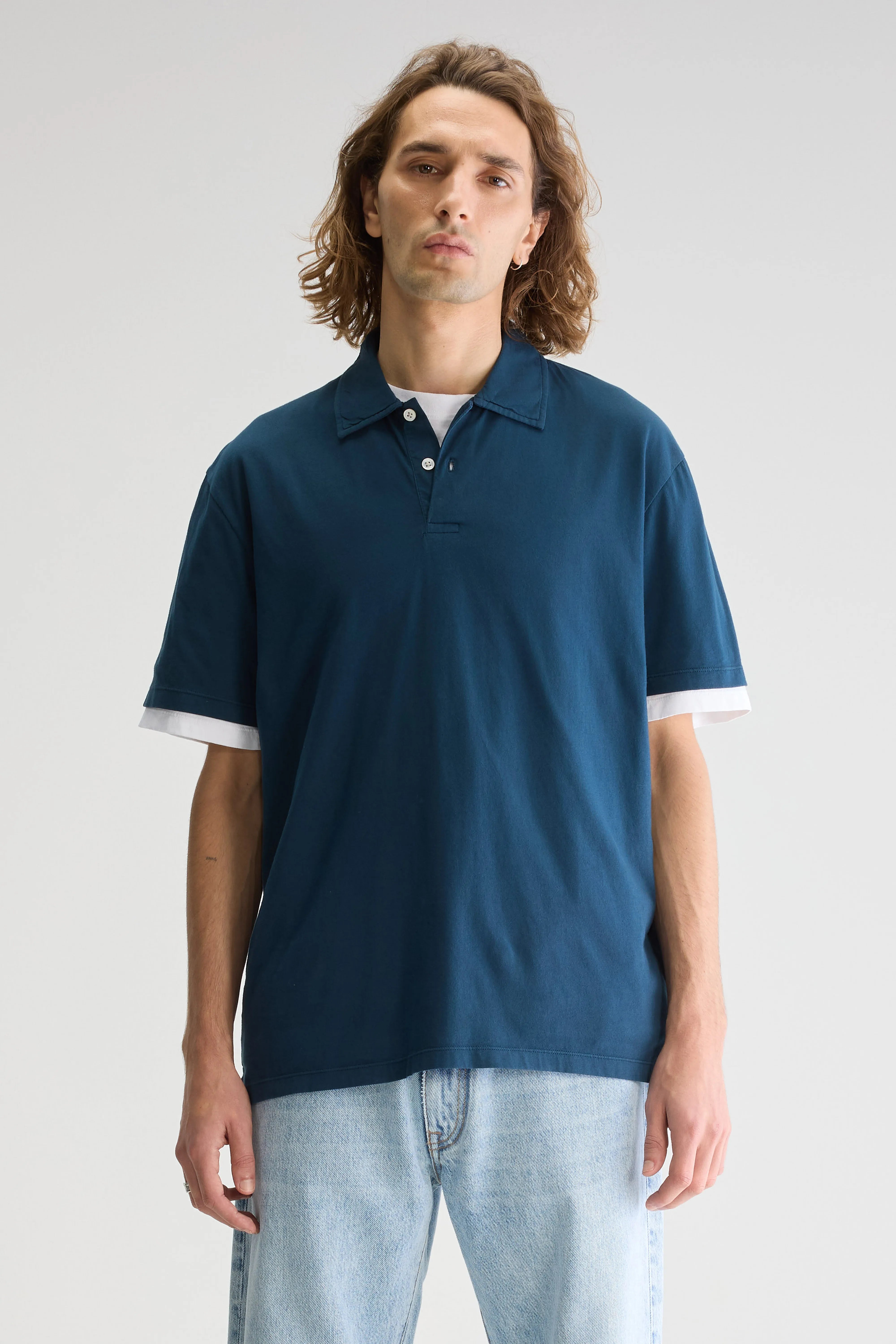 Vrado lange mouwen polo (251 / M / PETROL)