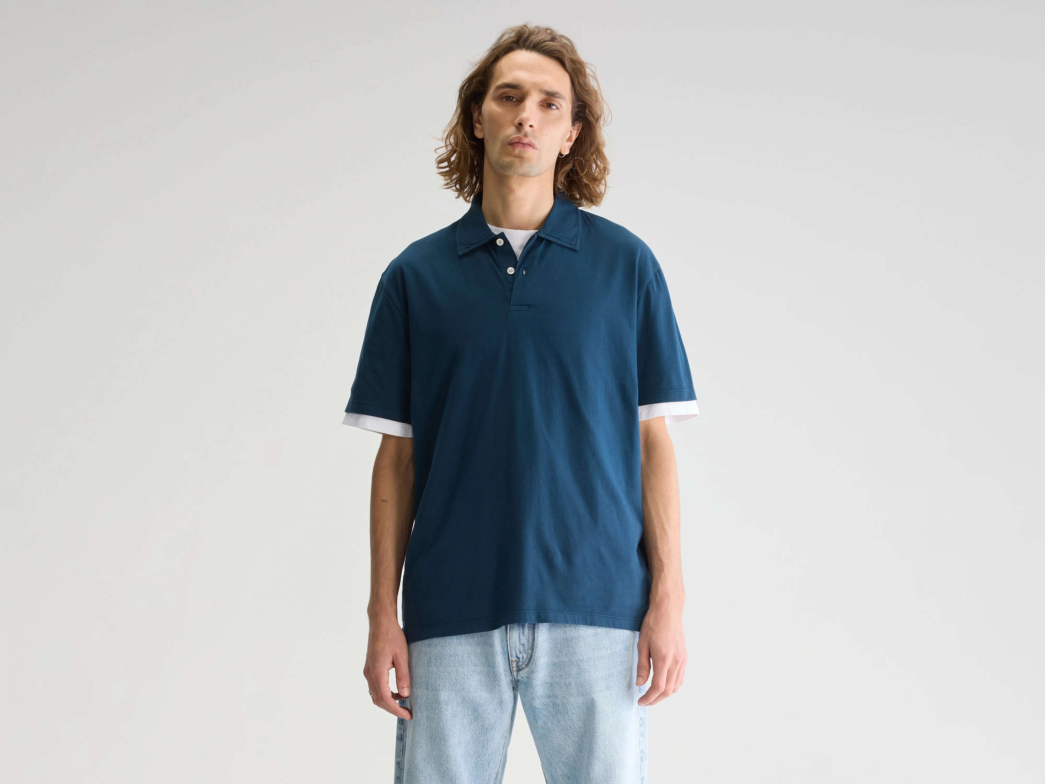 Polo manches longues Vrado (251 / M / PETROL)