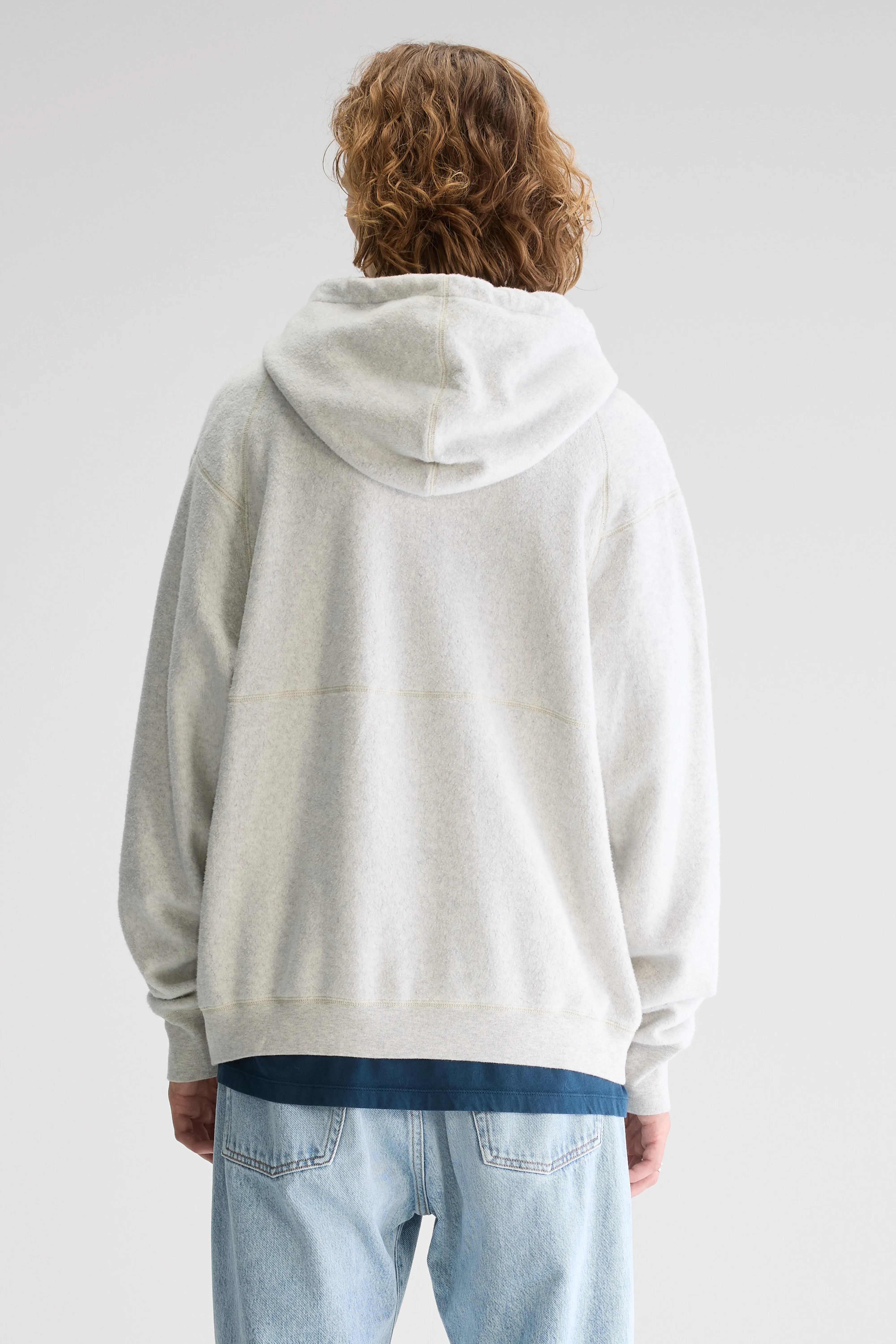 Mattis Relaxed Hoodie - Oyster For Men | Bellerose