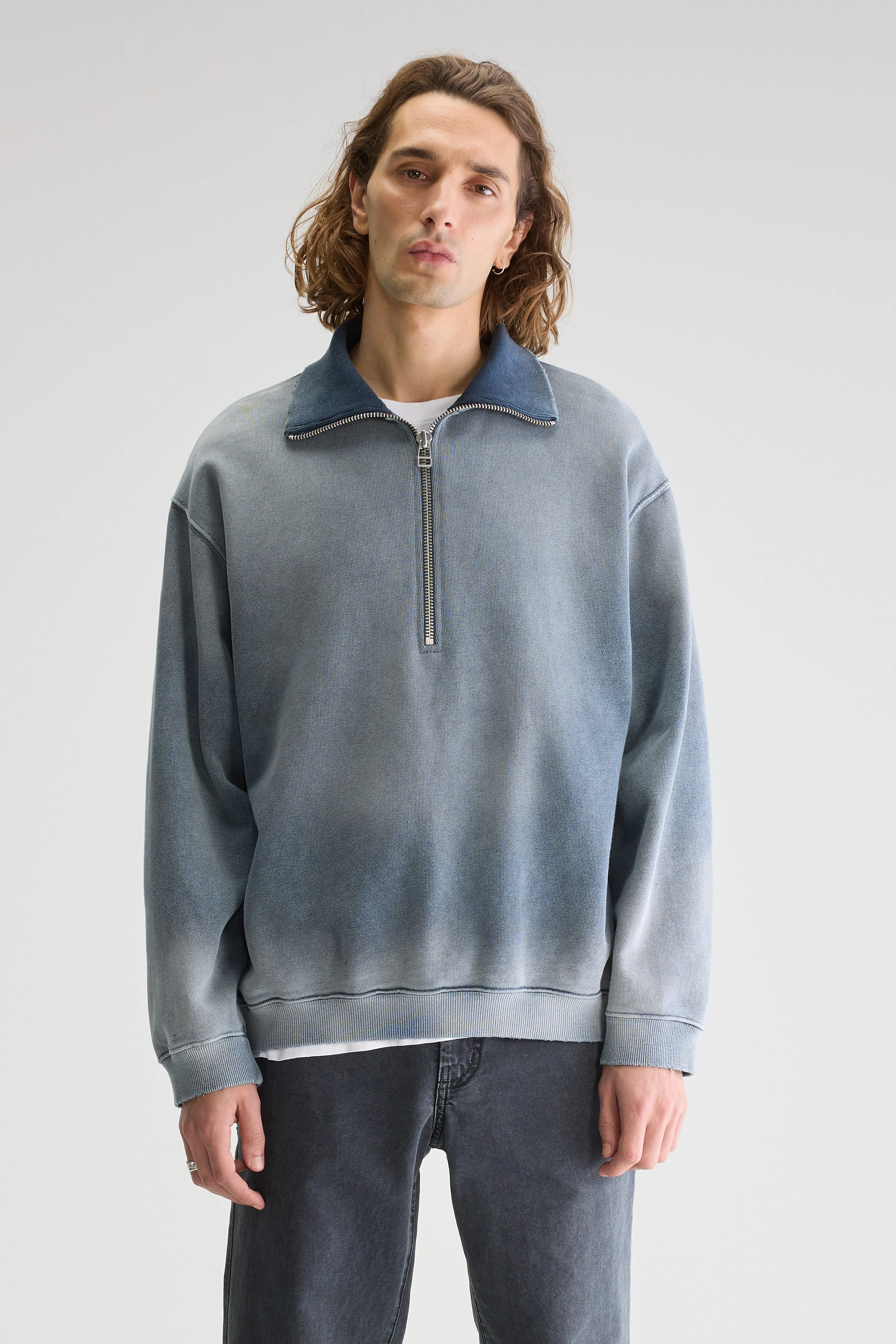 Fabro Half-zip Sweatshirt - Navy For Men | Bellerose