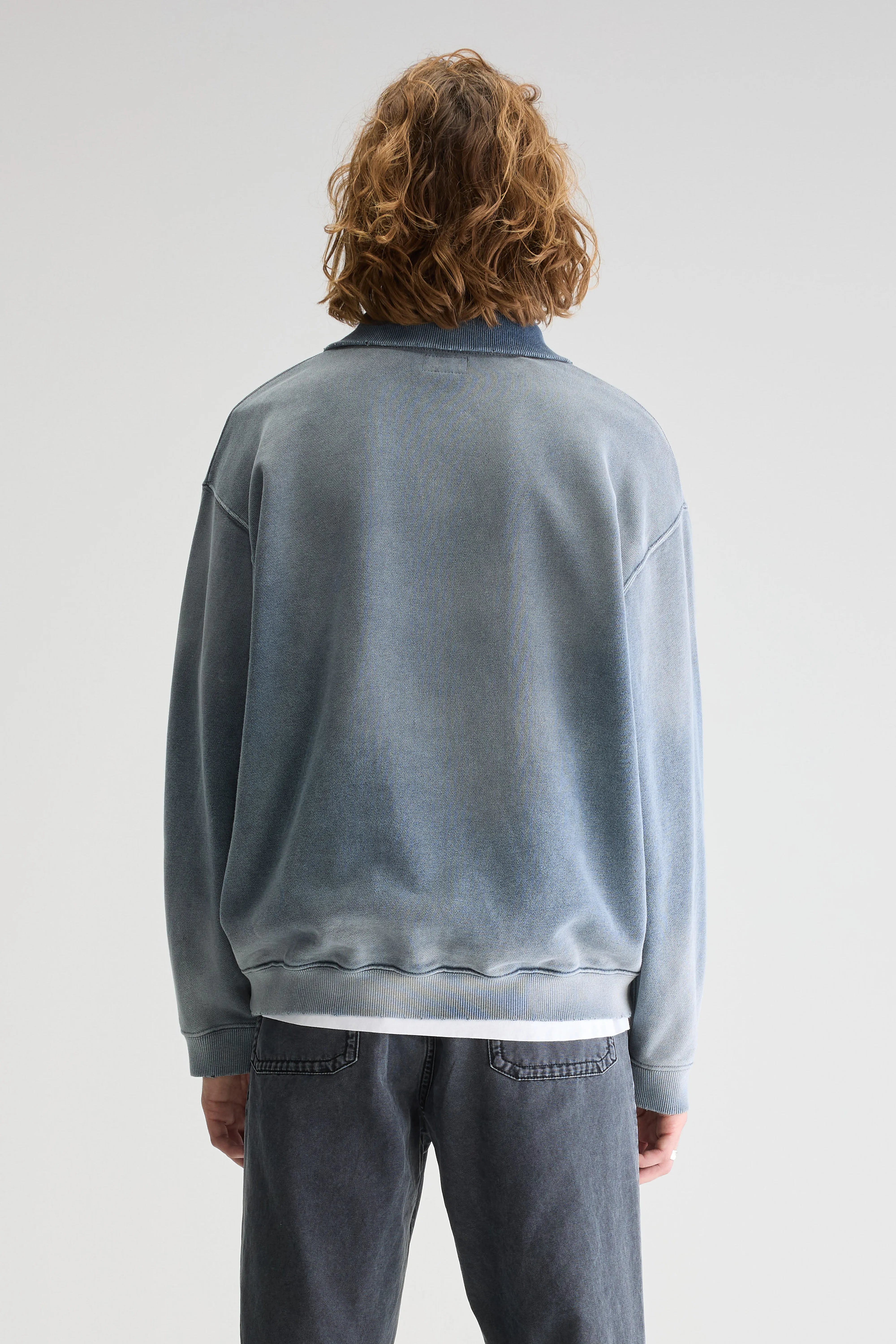 Fabro Sweatshirt Met Halve Rits - Navy Voor Heren | Bellerose