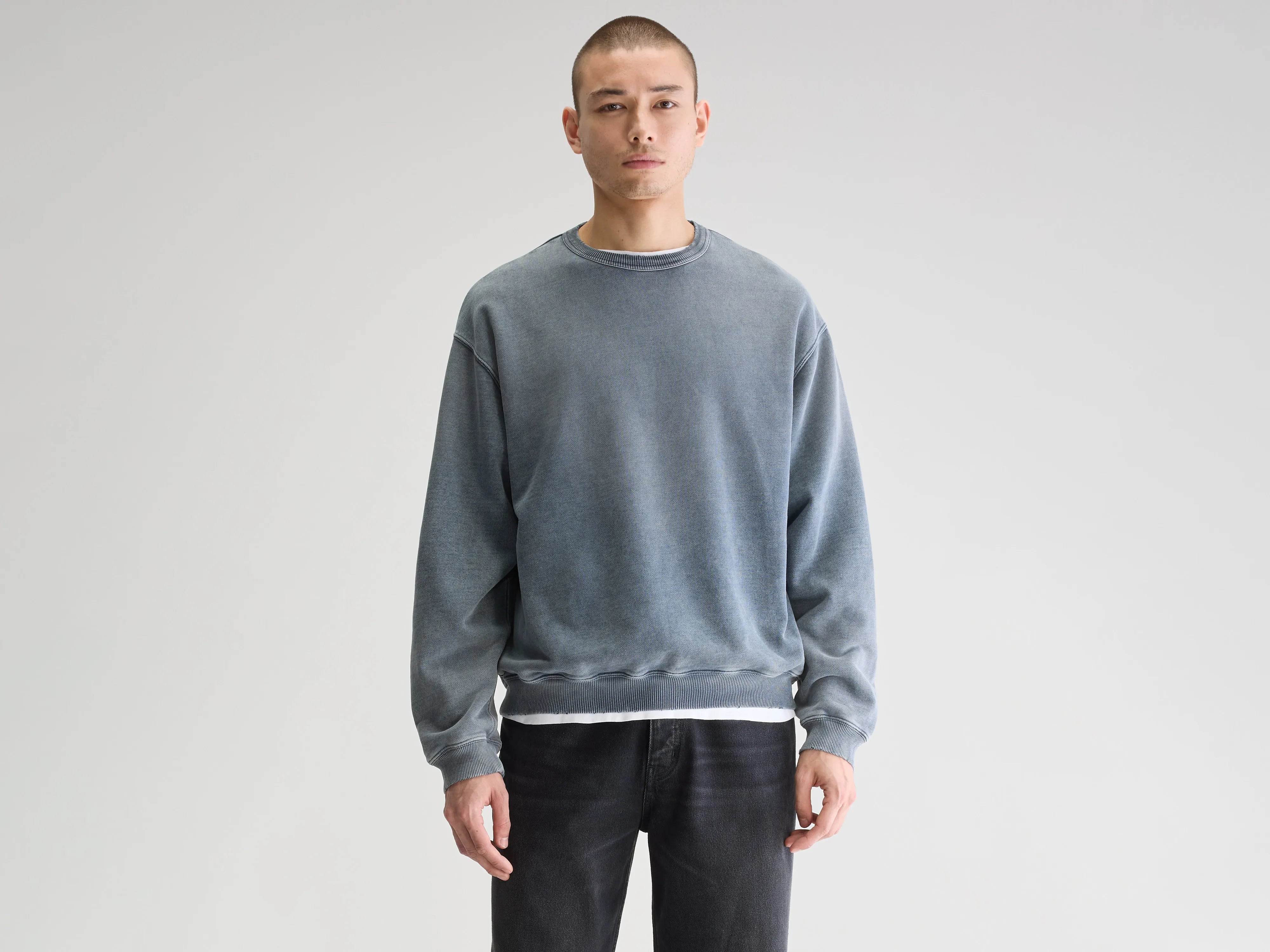 Sweatshirt col rond Fabien (251 / M / NAVY)