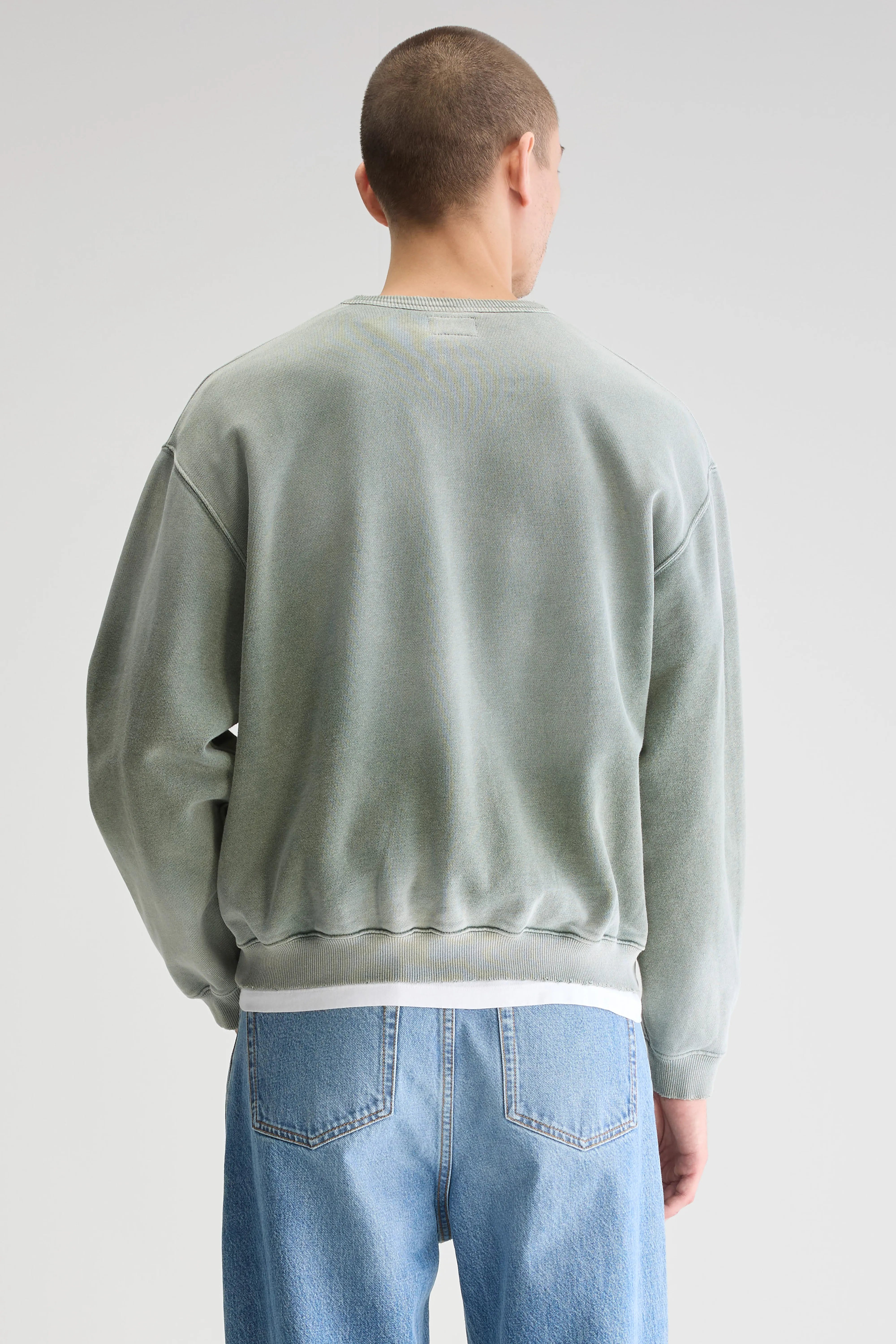 Sweatshirt Col Rond Fabien - Sage Pour Homme | Bellerose