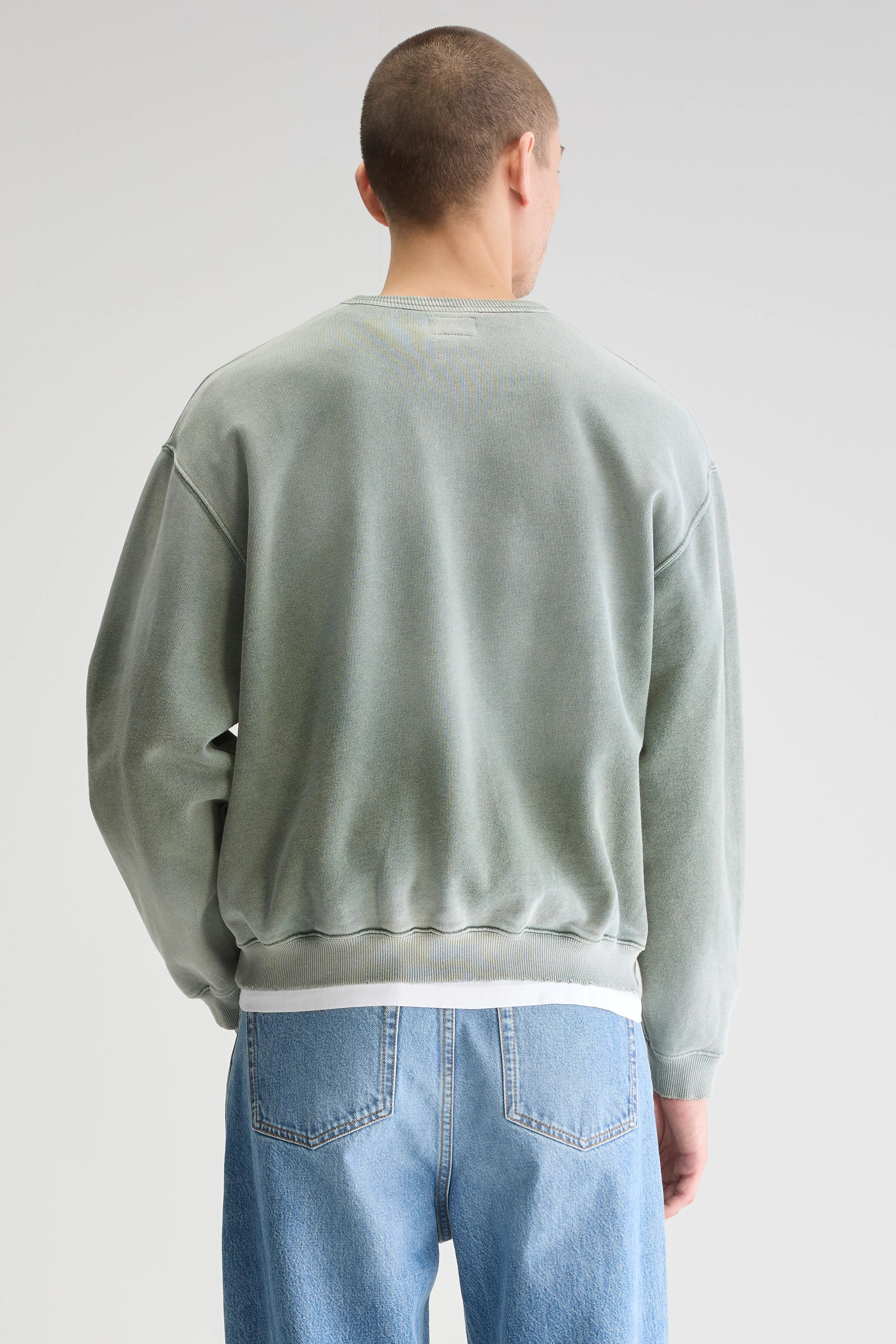 Fabien Crewneck Sweatshirt - Sage For Men | Bellerose