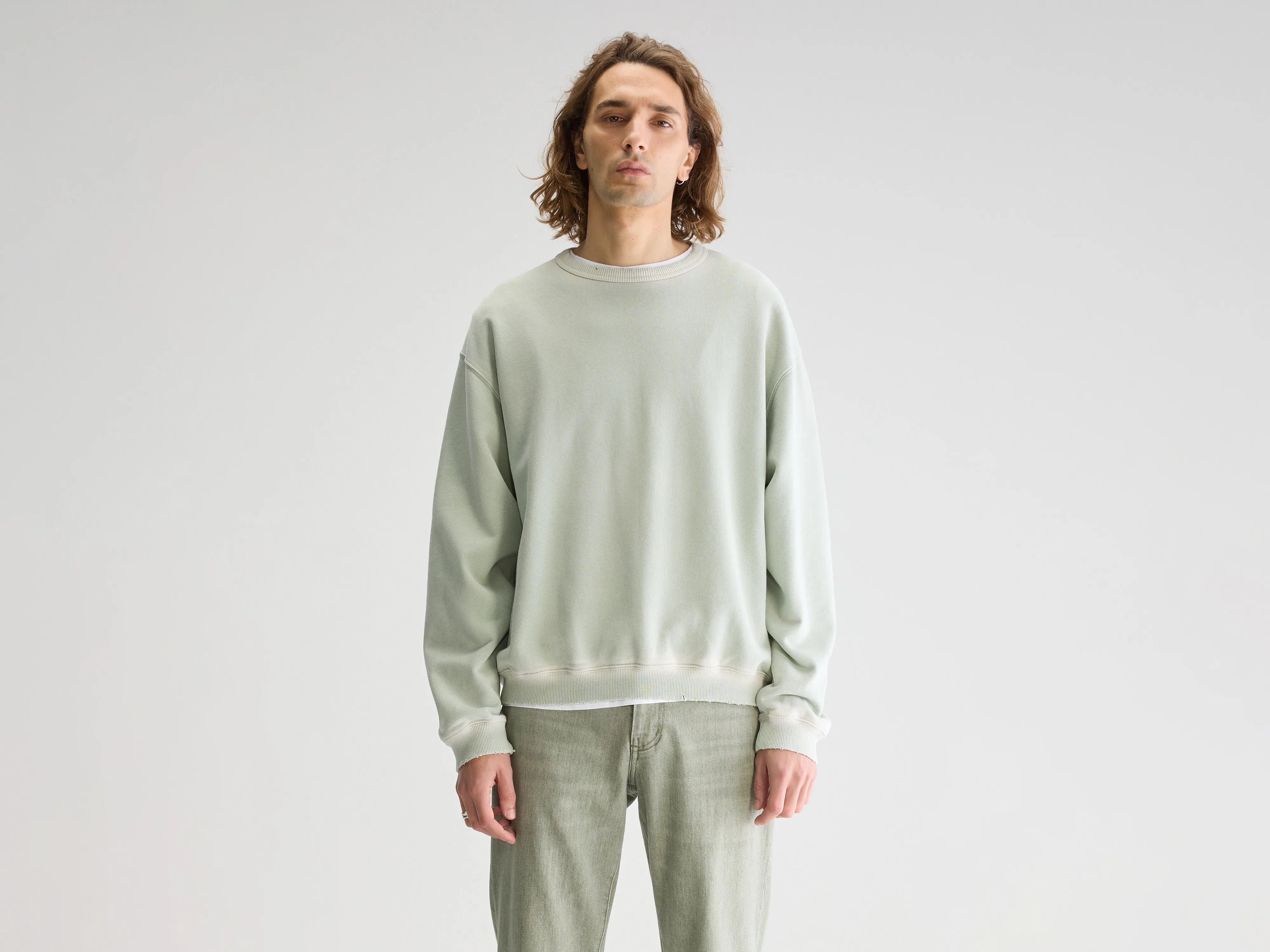 Fabien crewneck sweatshirt (251 / M / CELADON)