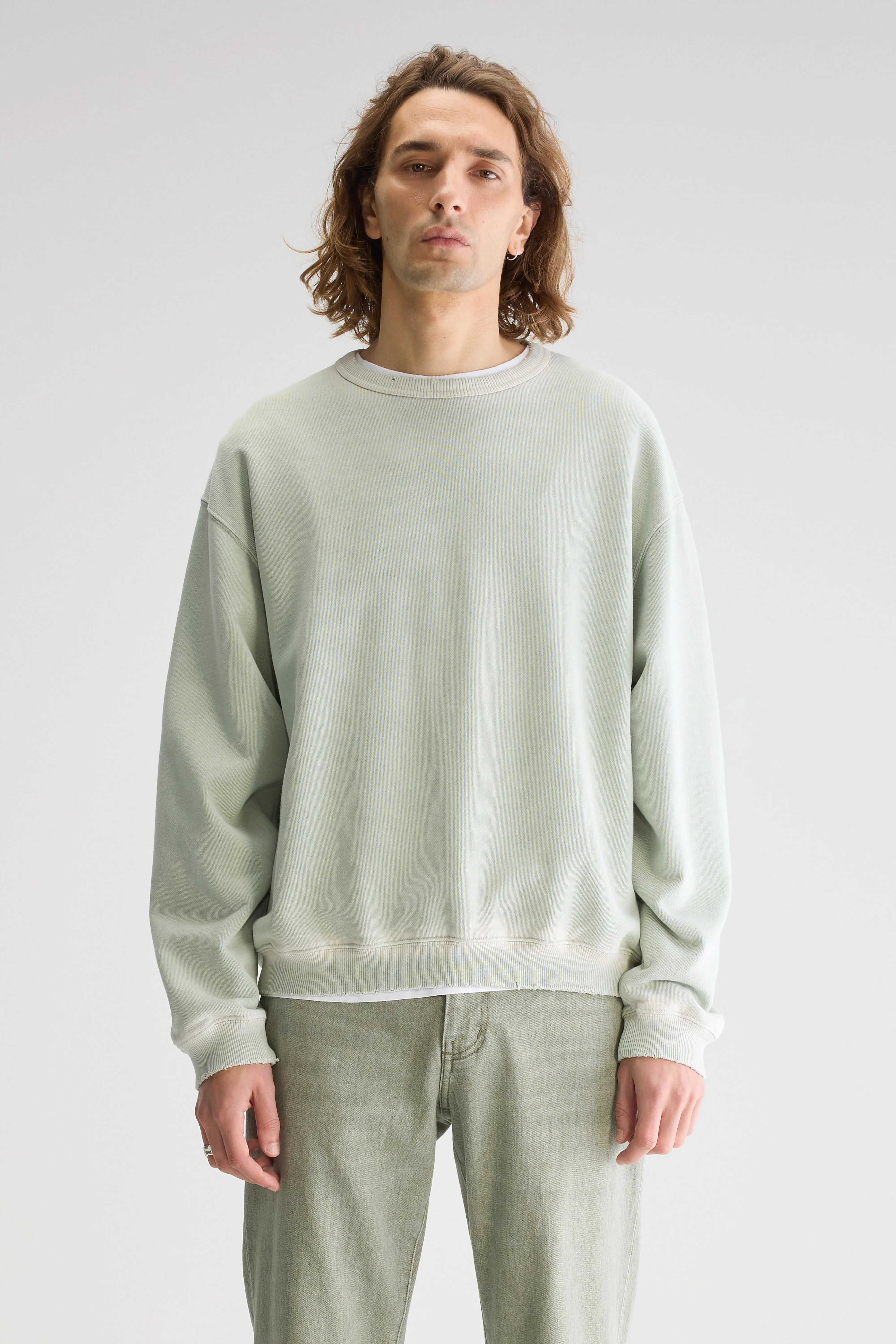 Fabien Sweatshirt Met Ronde Hals - Celadon Voor Heren | Bellerose