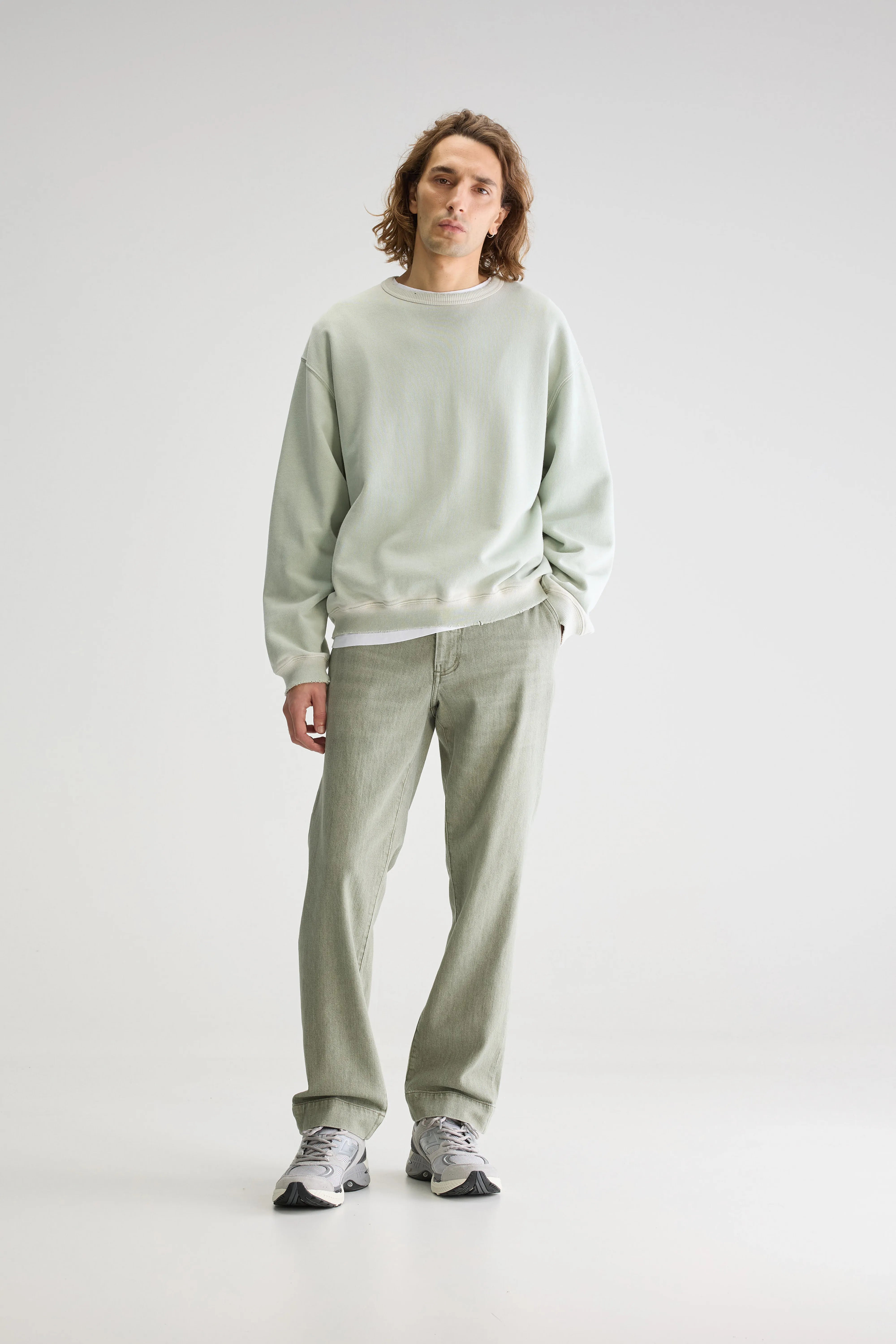 Fabien Crewneck Sweatshirt - Celadon For Men | Bellerose