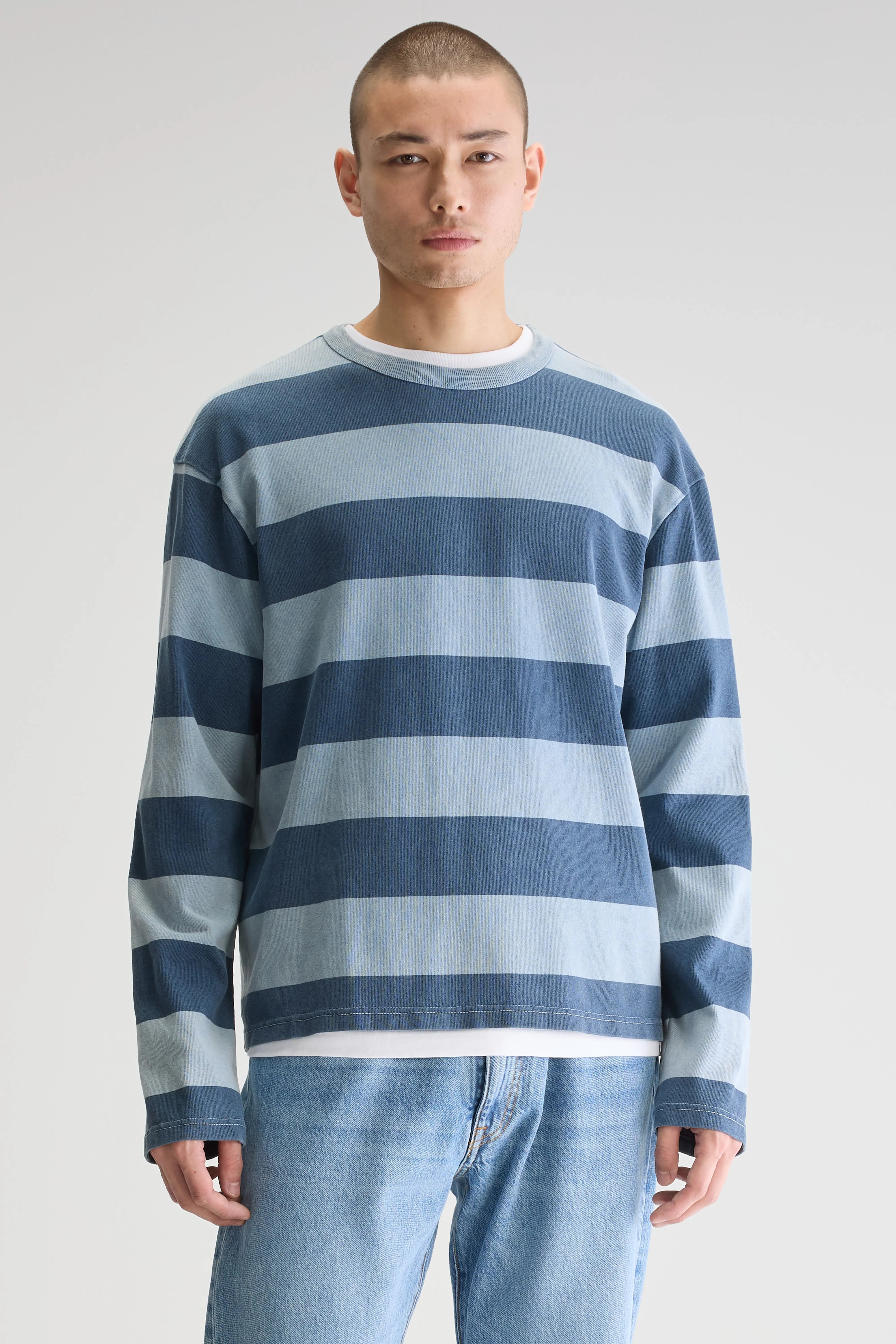 T-shirt À Manches Longues Fuller - Artic / Regal blue Pour Homme | Bellerose