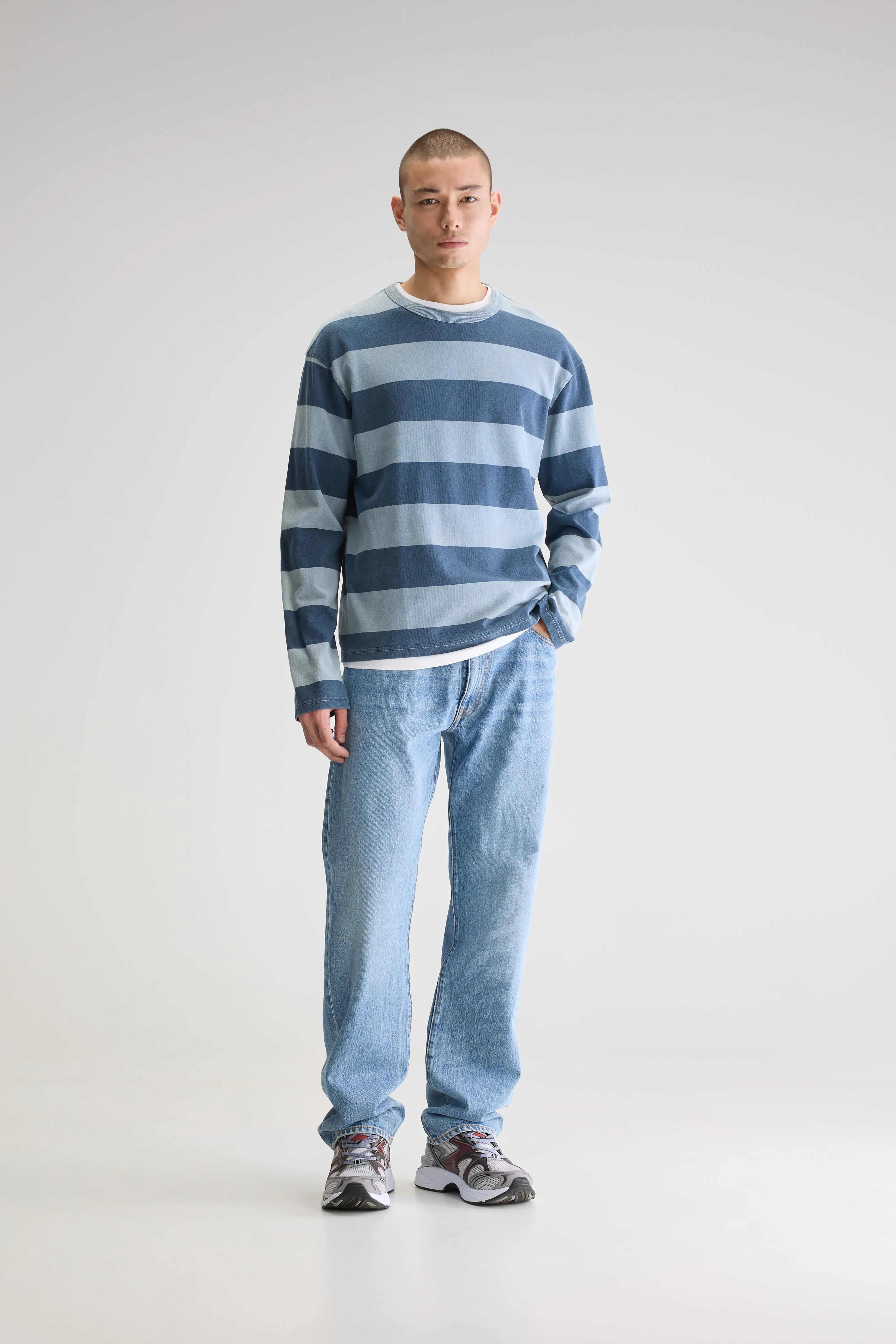 Fuller Lange Mouwen T-shirt - Artic / Regal blue Voor Heren | Bellerose