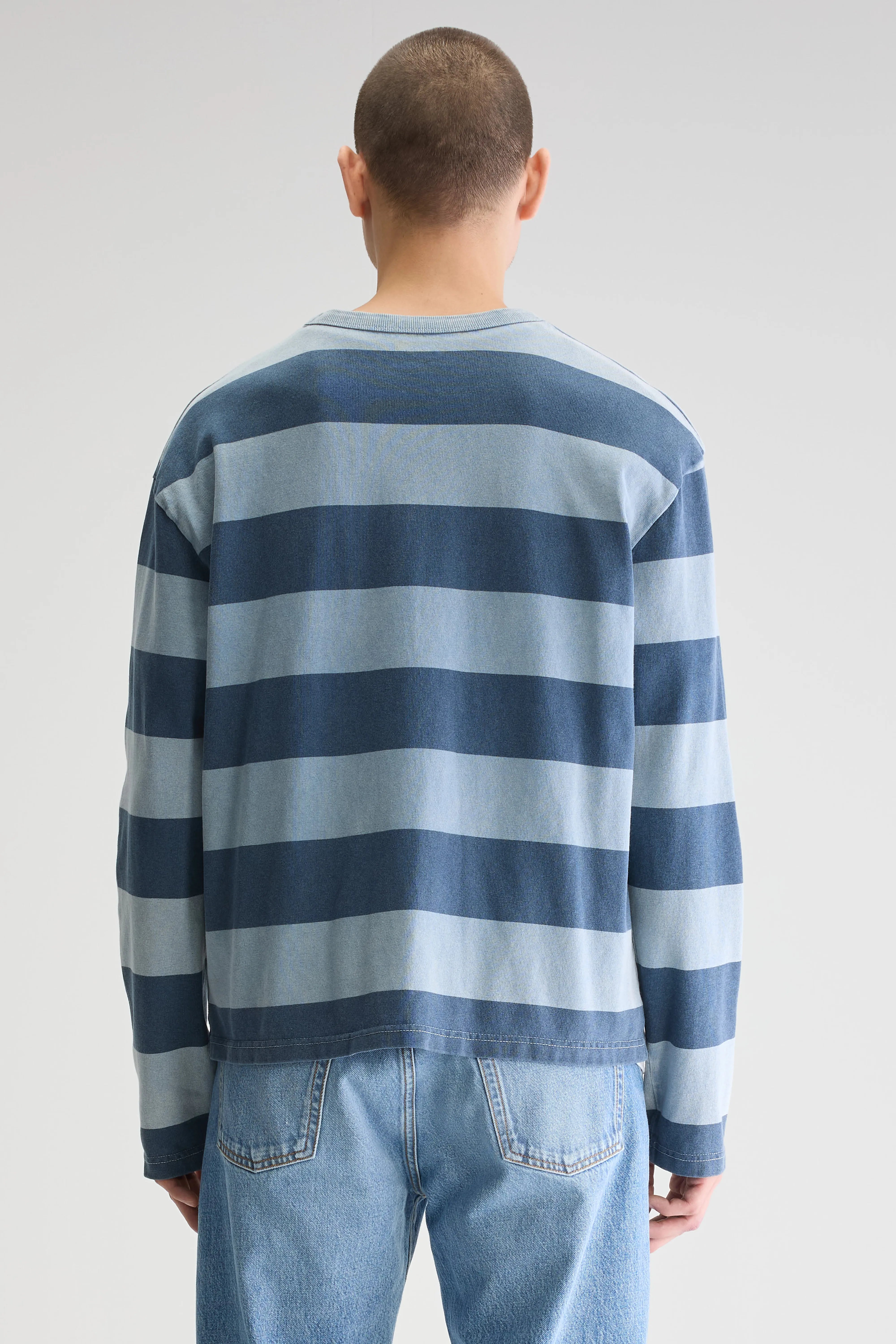 Fuller Long-sleeve T-shirt - Artic / Regal blue For Men | Bellerose