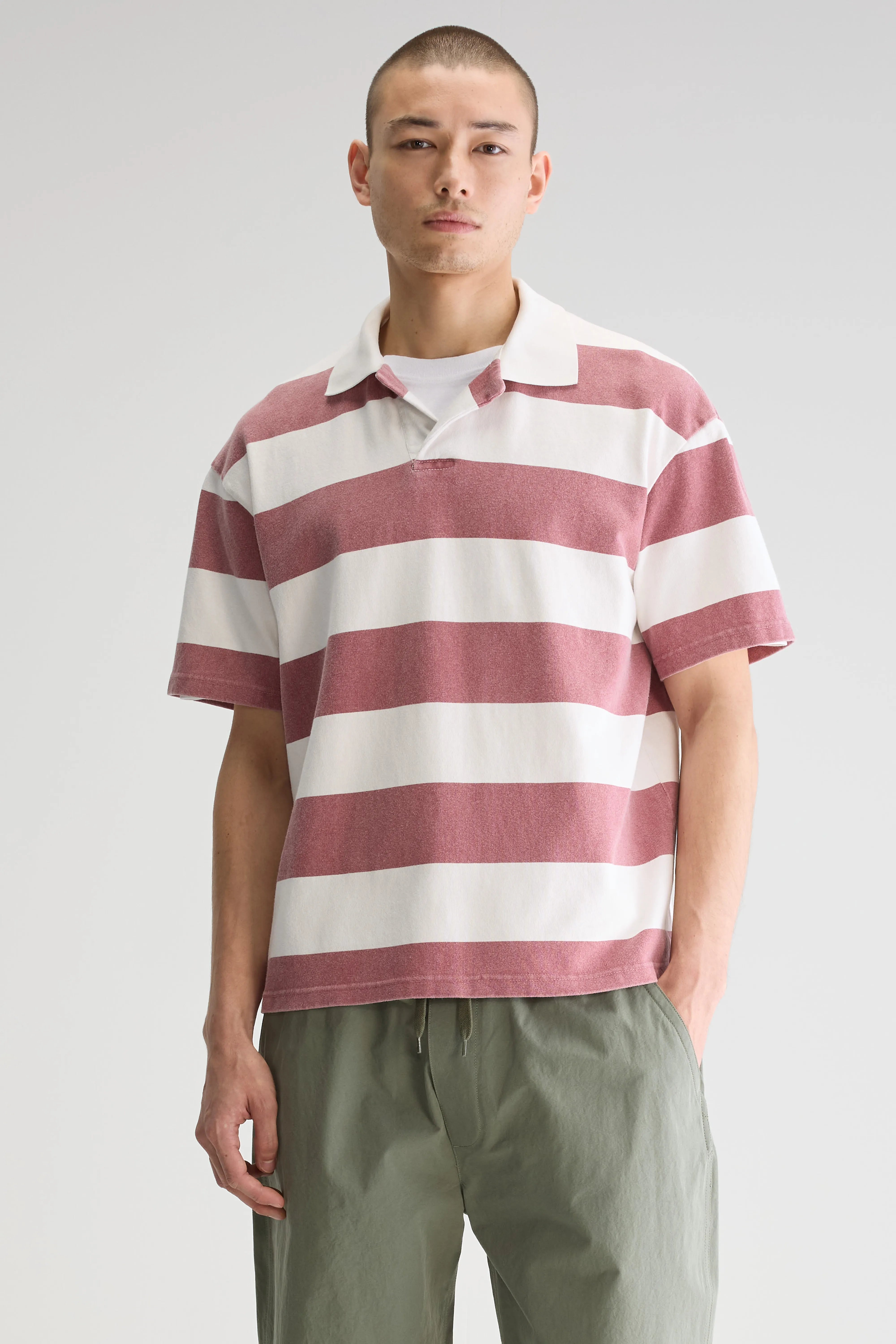 Forst Short-sleeve Polo - Lychee / Off white For Men | Bellerose