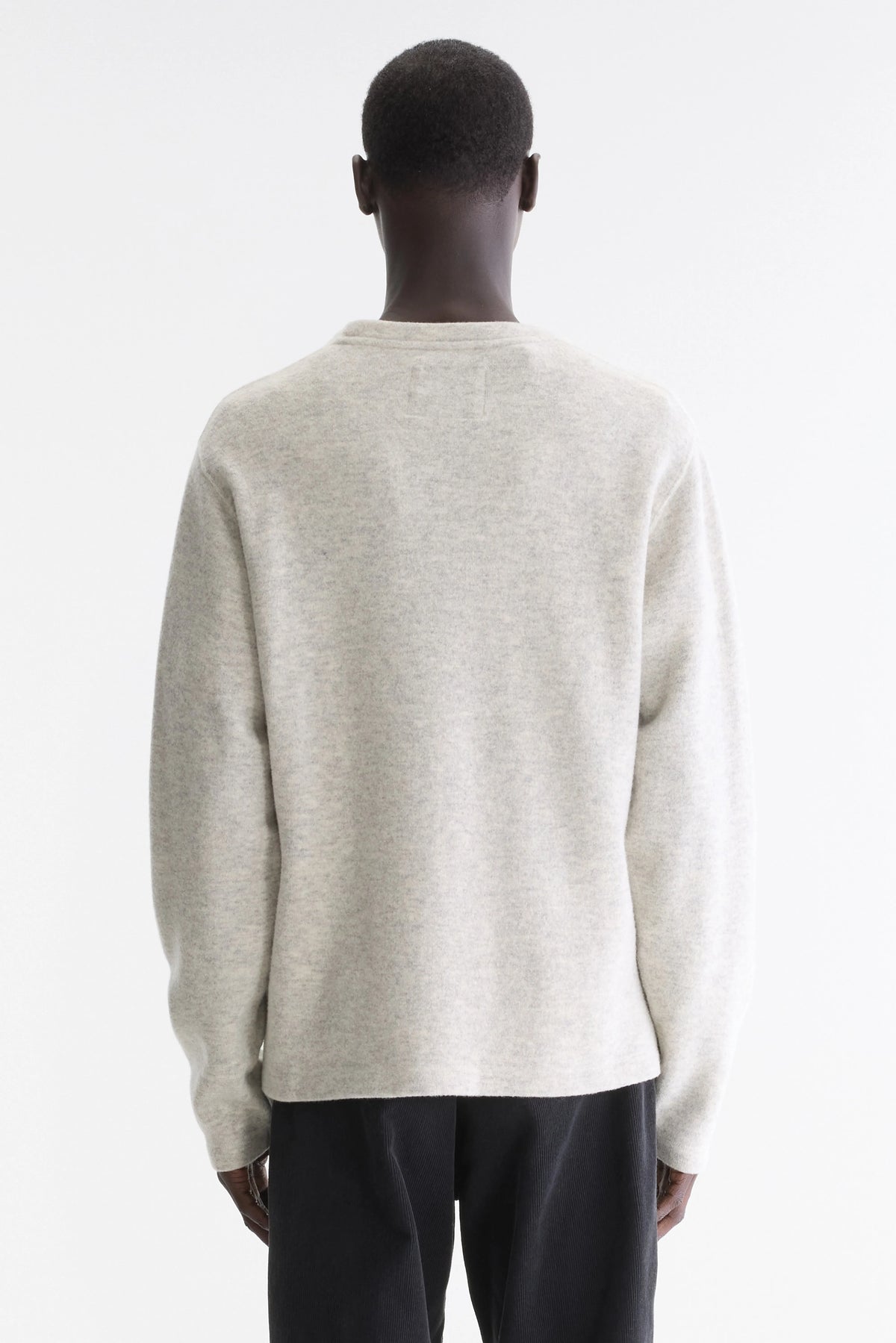 Sweatshirt Col Rond Velo - Heather grey Pour Homme | Bellerose