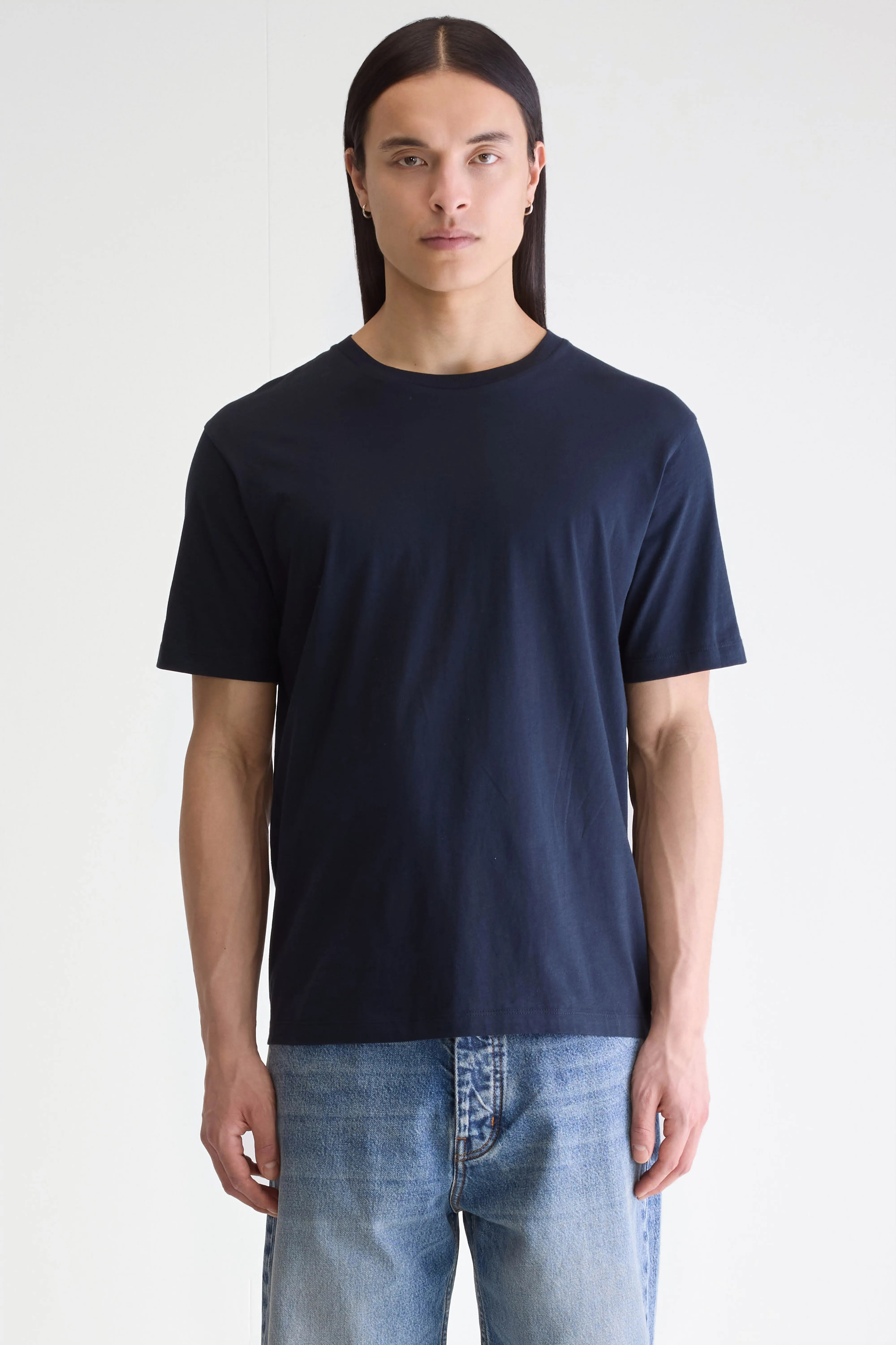 T-shirt Marine À Manches Courtes Vinx - Navy Pour Homme | Bellerose