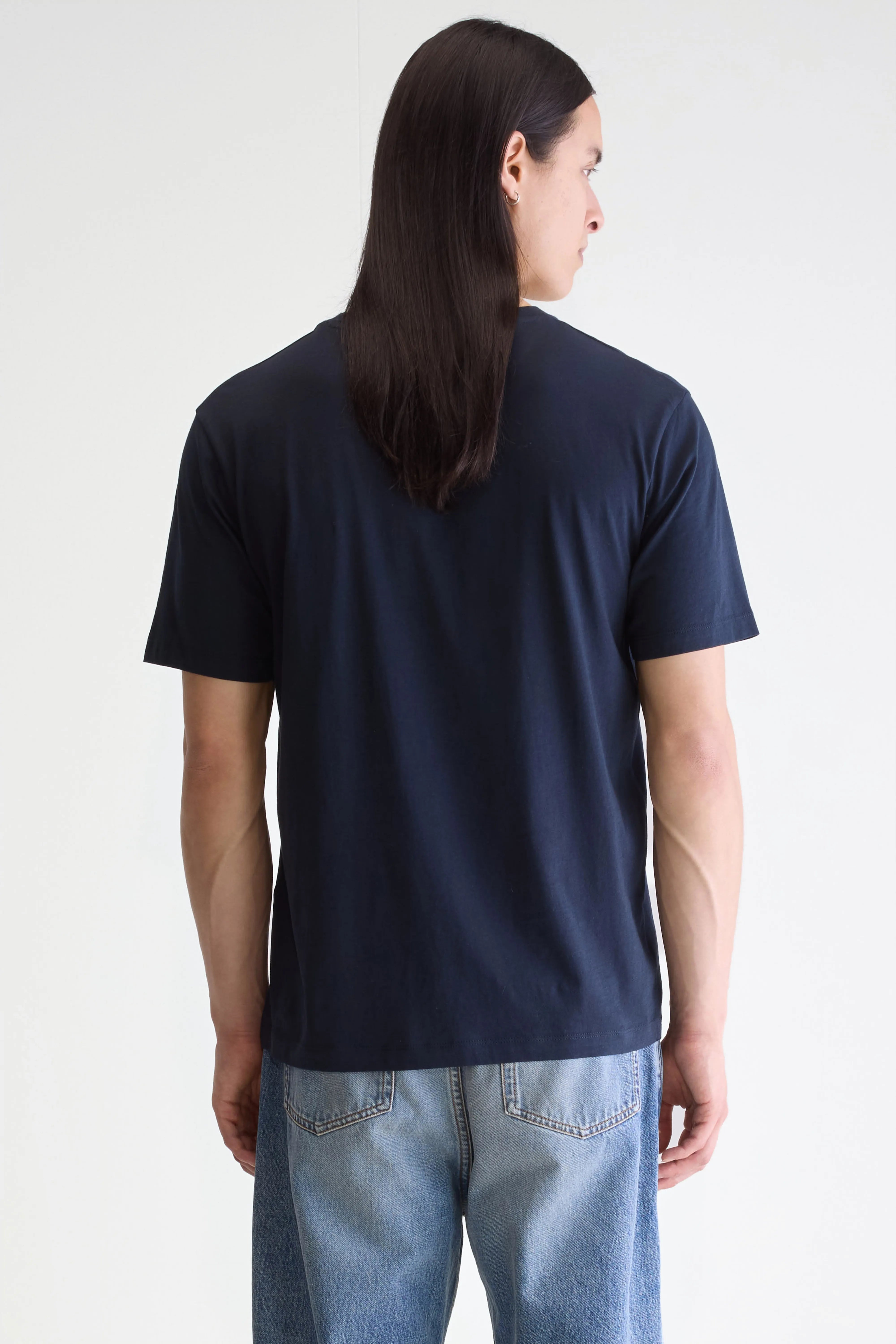 T-shirt Marine À Manches Courtes Vinx - Navy Pour Homme | Bellerose