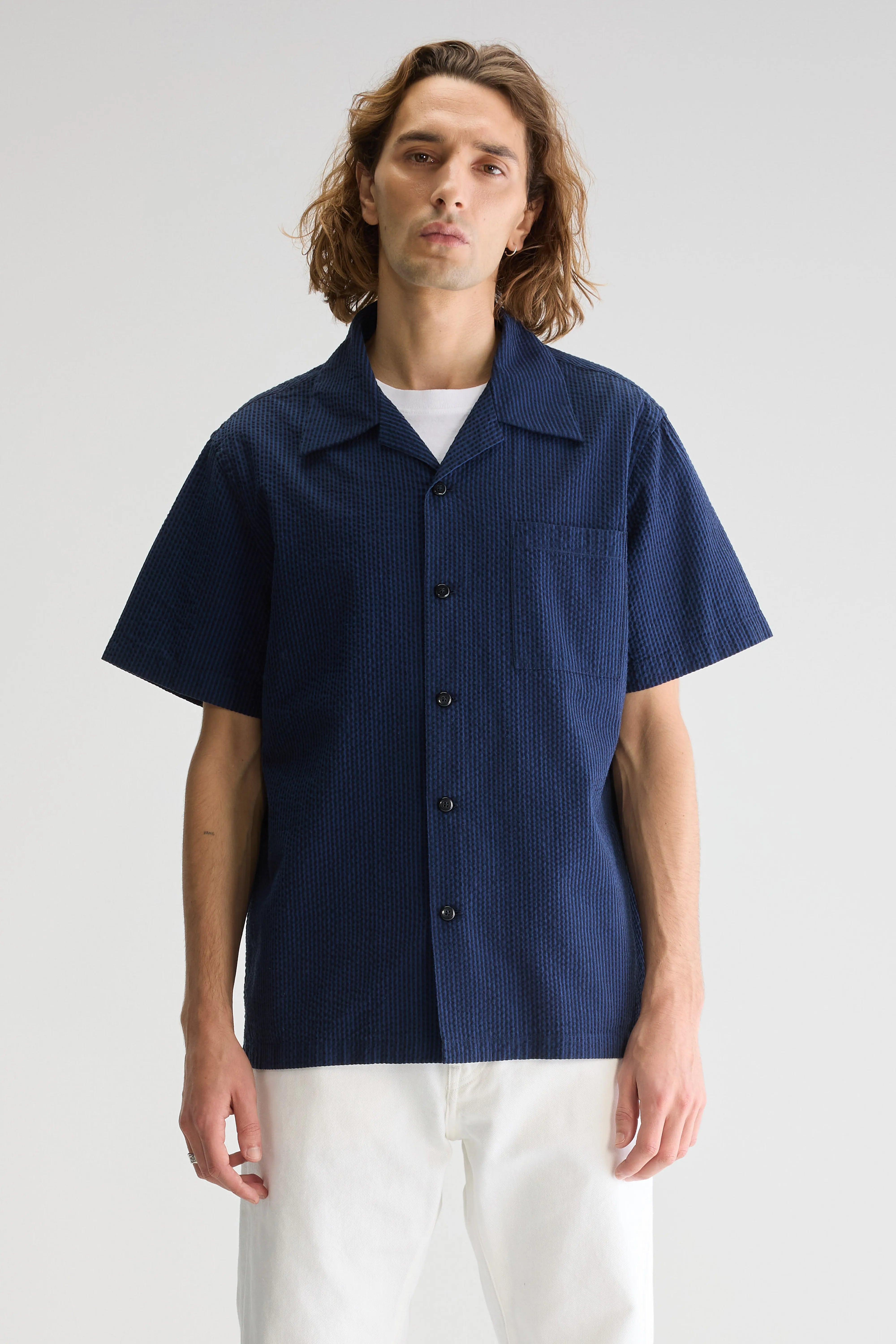 Faraway Regular Shirt - Navy For Men | Bellerose