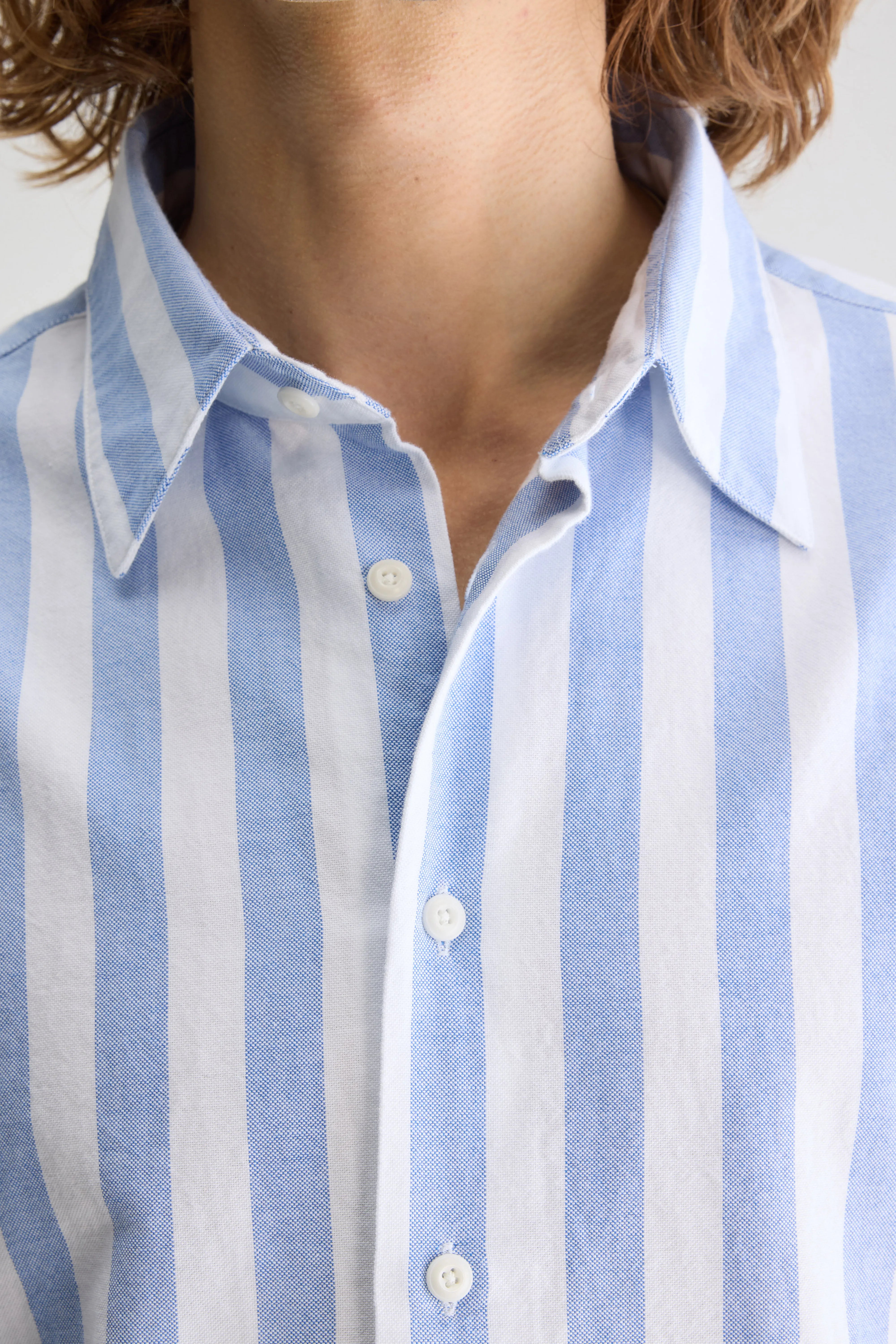 Franklin Klassiek Hemd - Sky / White Voor Heren | Bellerose