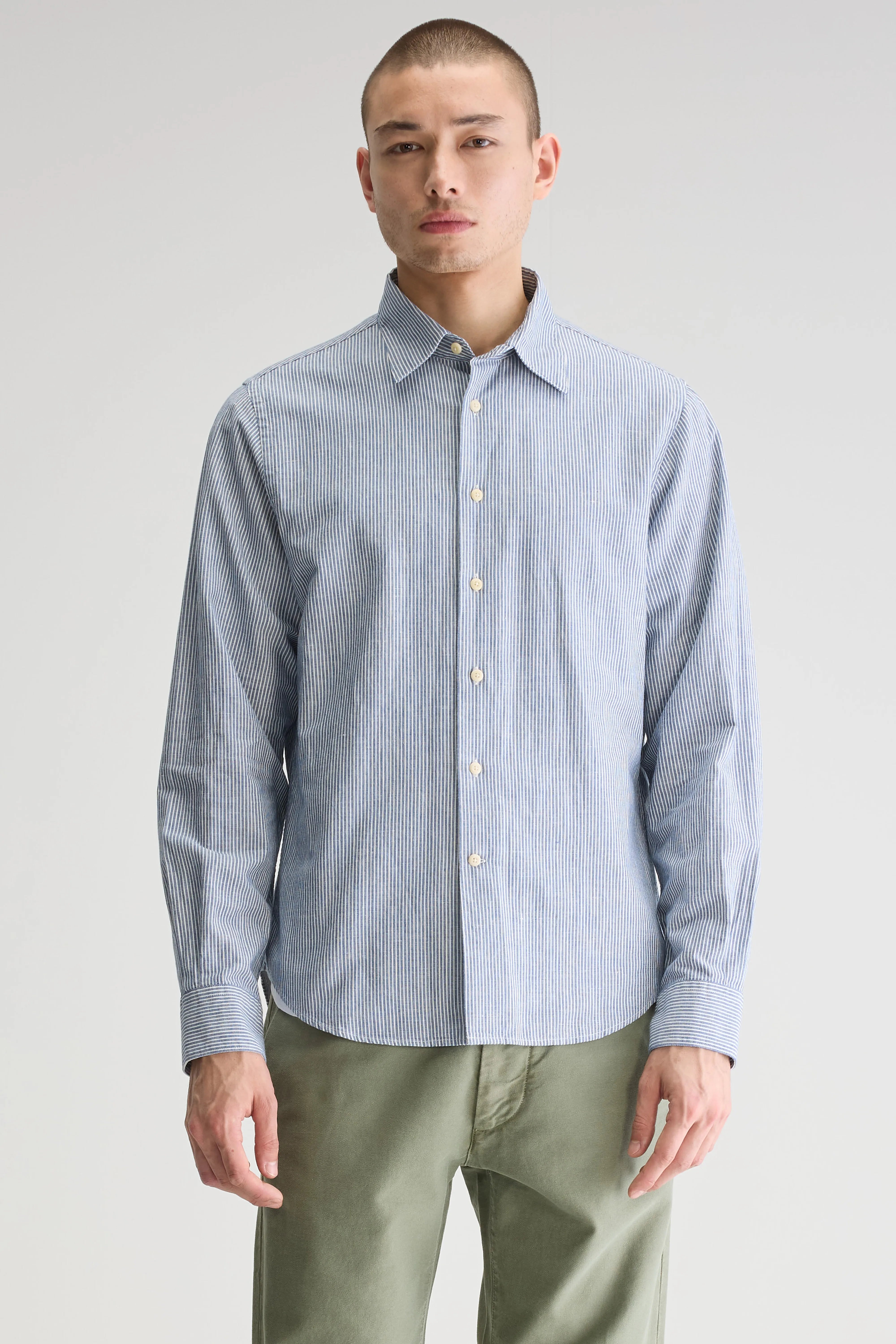 Franklin Klassiek Hemd - Regal blue / White Voor Heren | Bellerose