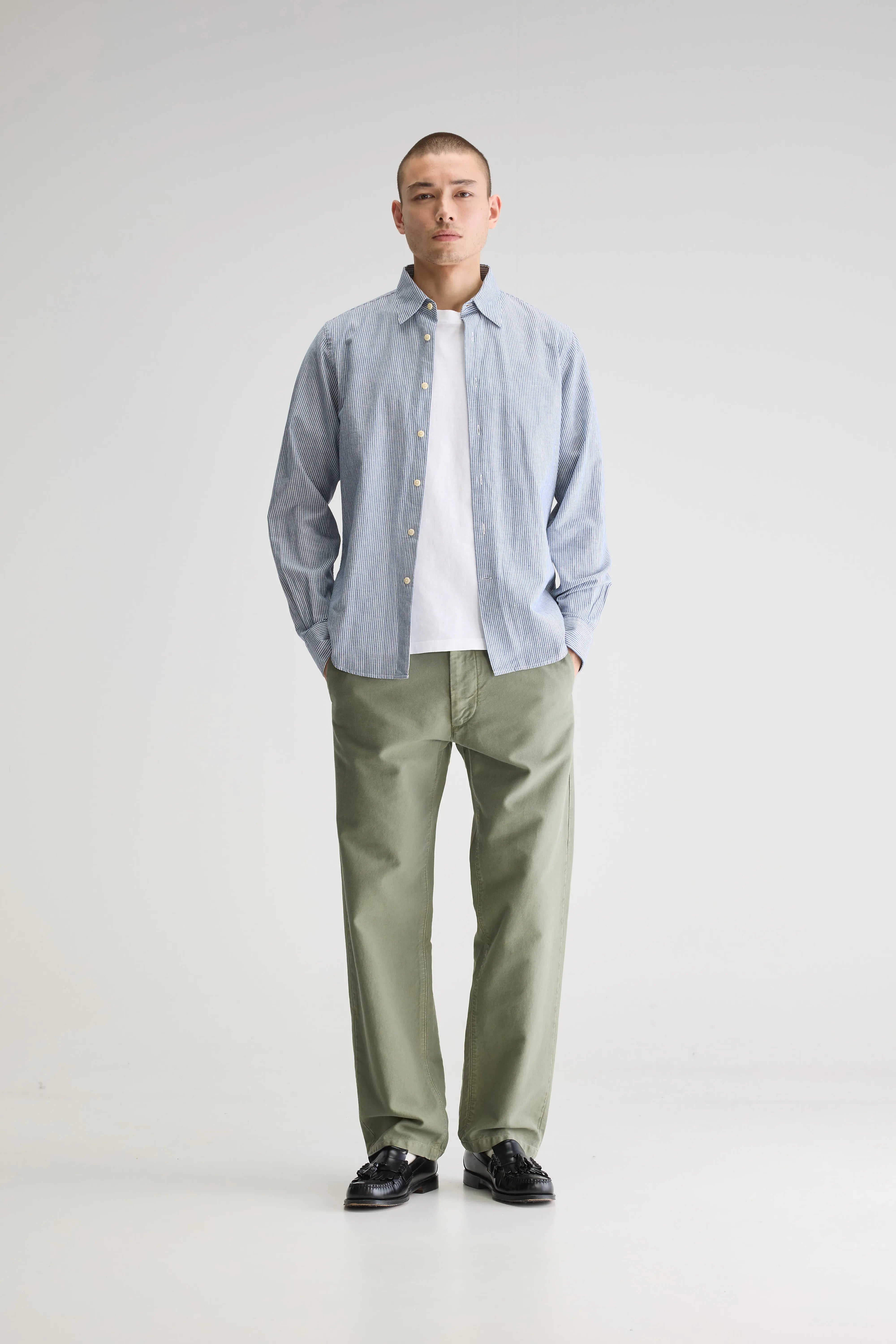 Franklin Regular Shirt - Regal blue / White For Men | Bellerose