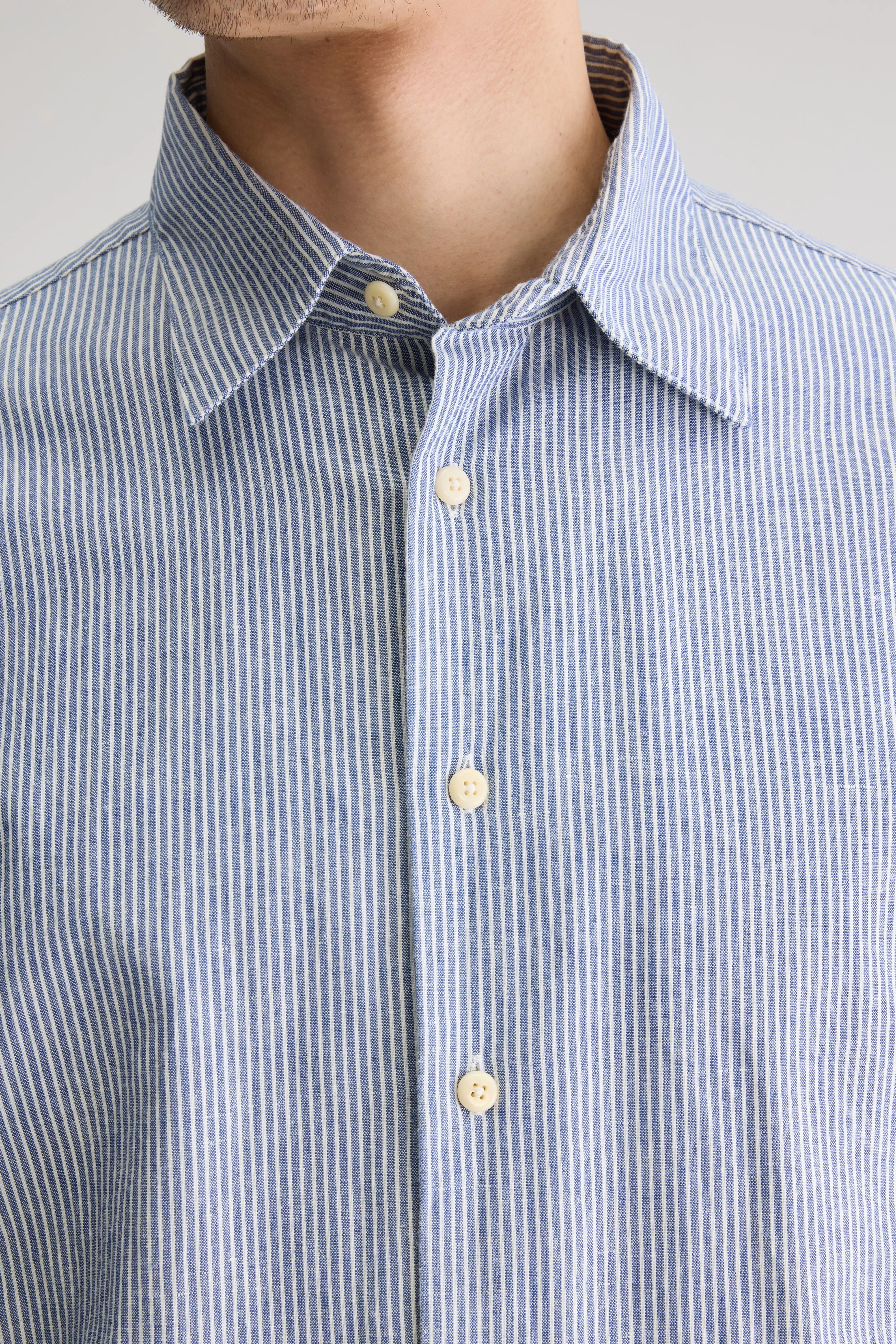 Franklin Regular Shirt - Regal blue / White For Men | Bellerose