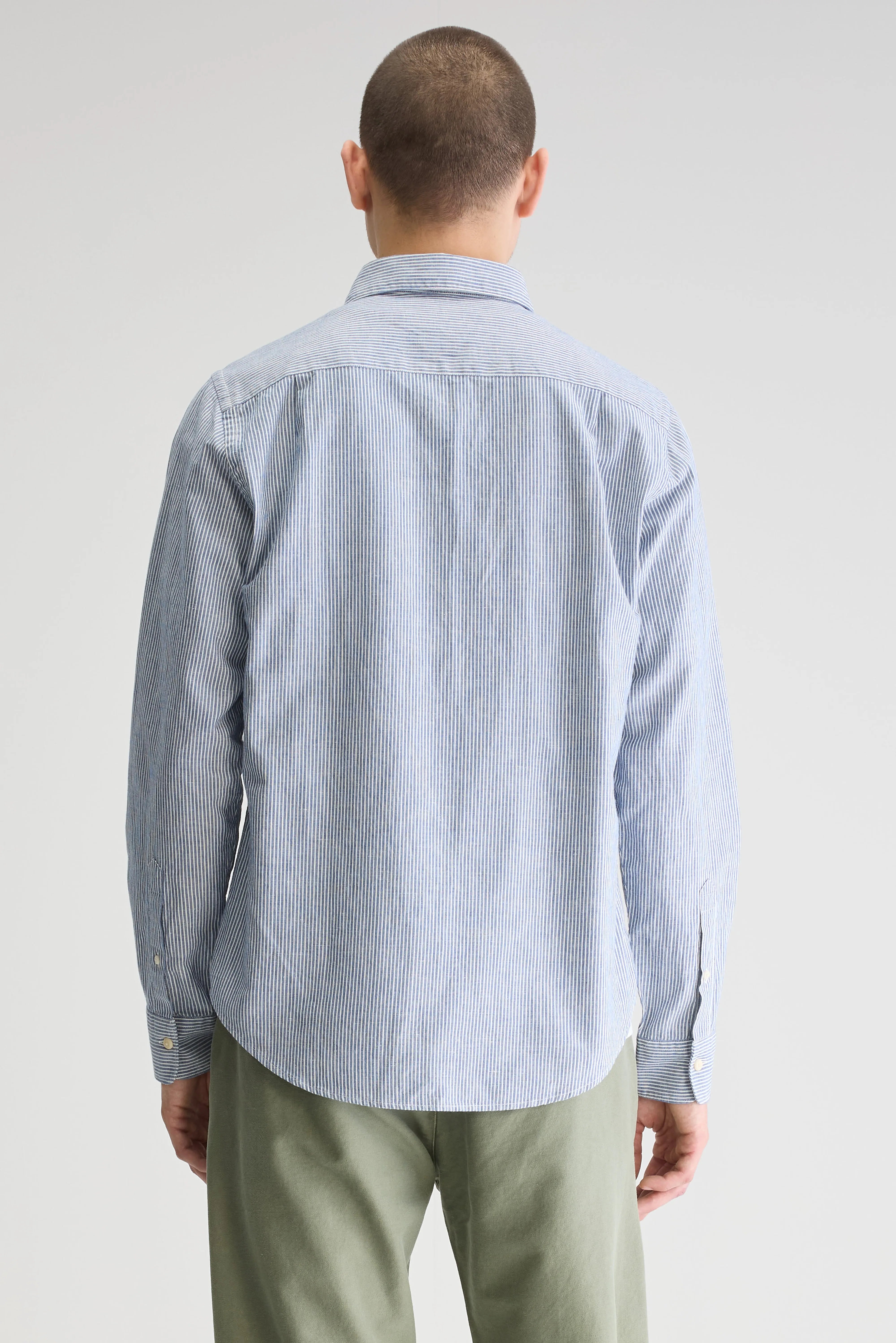 Chemise Classique Franklin - Regal blue / White Pour Homme | Bellerose