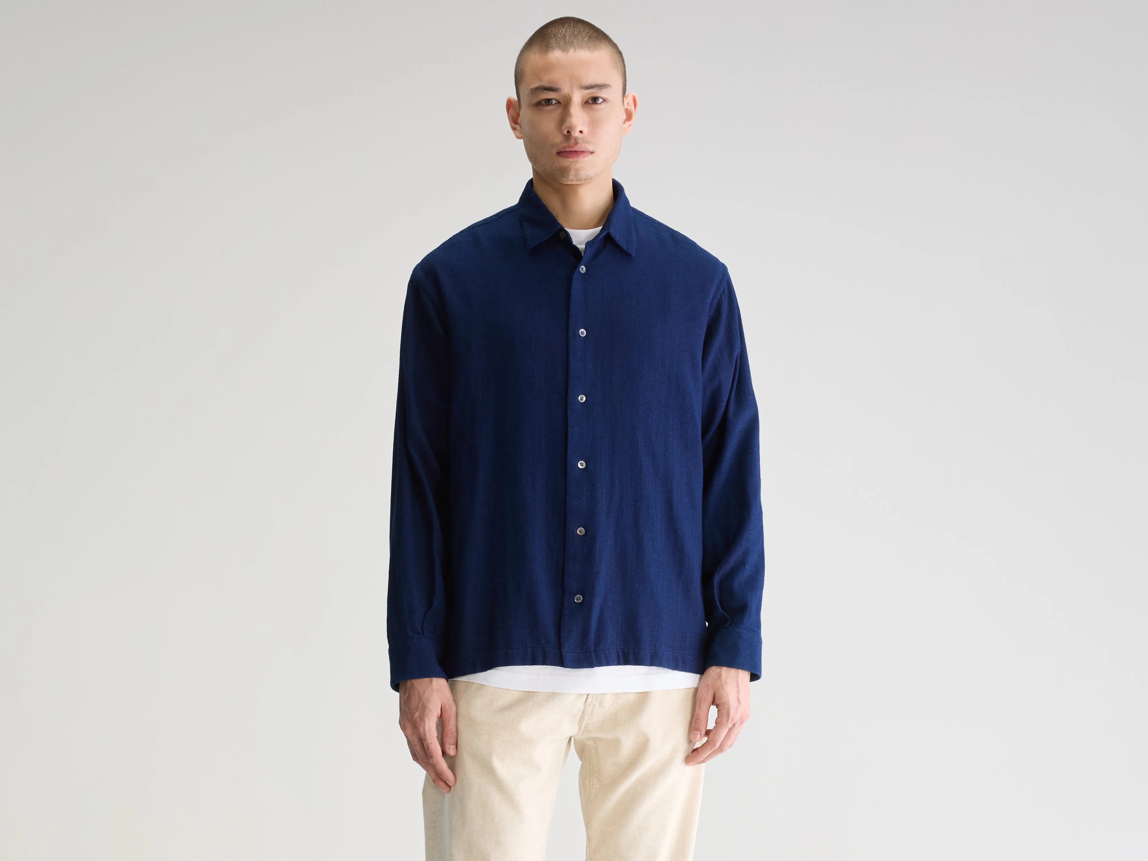 Flip relaxed shirt (251 / M / INDIGO)