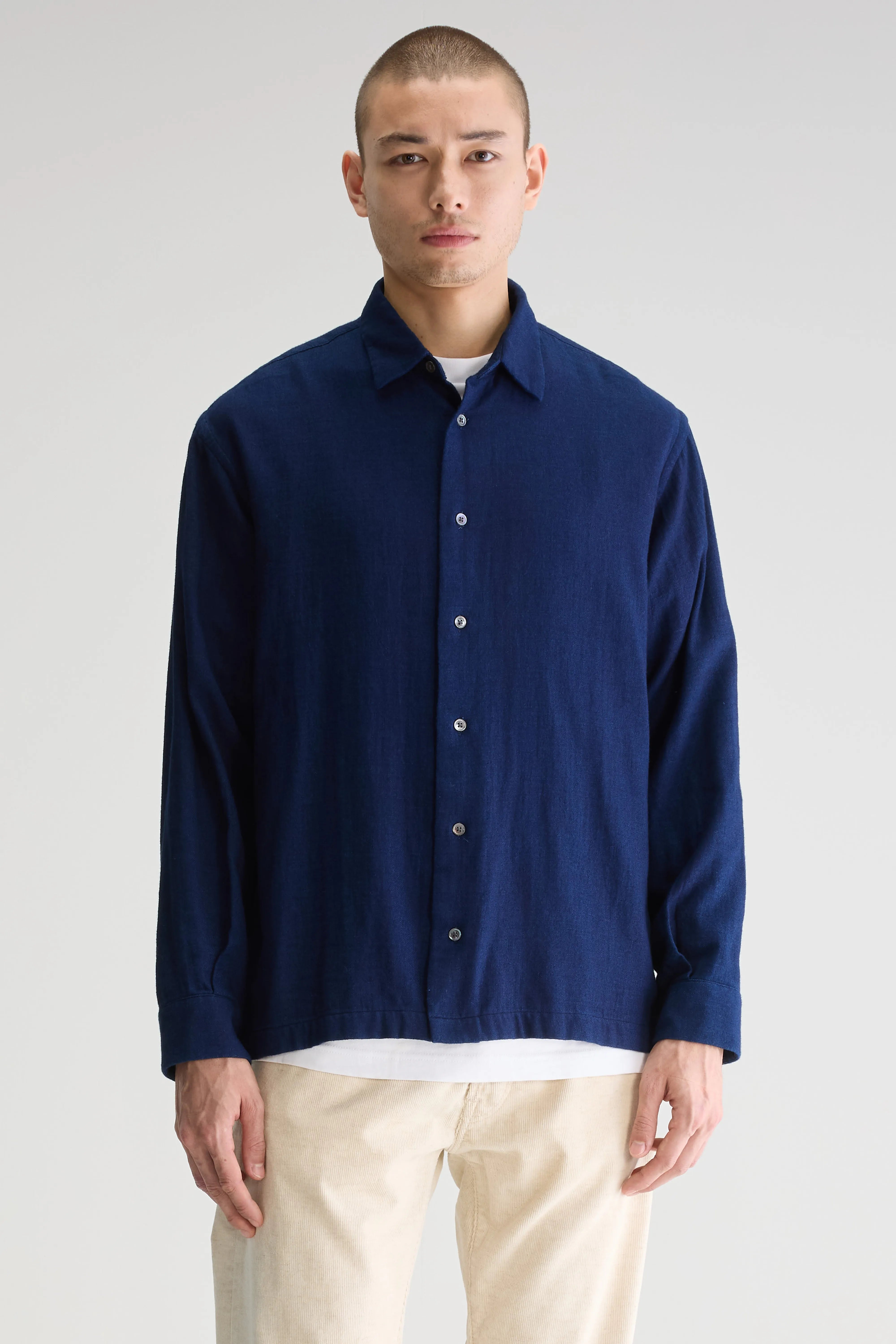 Flip relaxed shirt (251 / M / INDIGO)