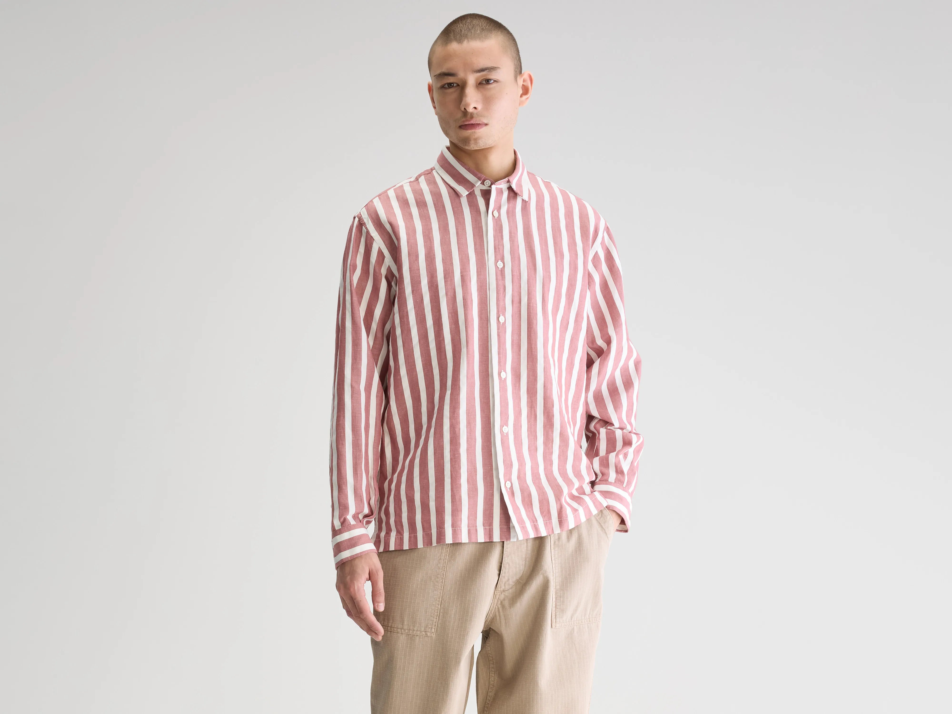 Flip relaxed shirt (251 / M / STRIPE A)