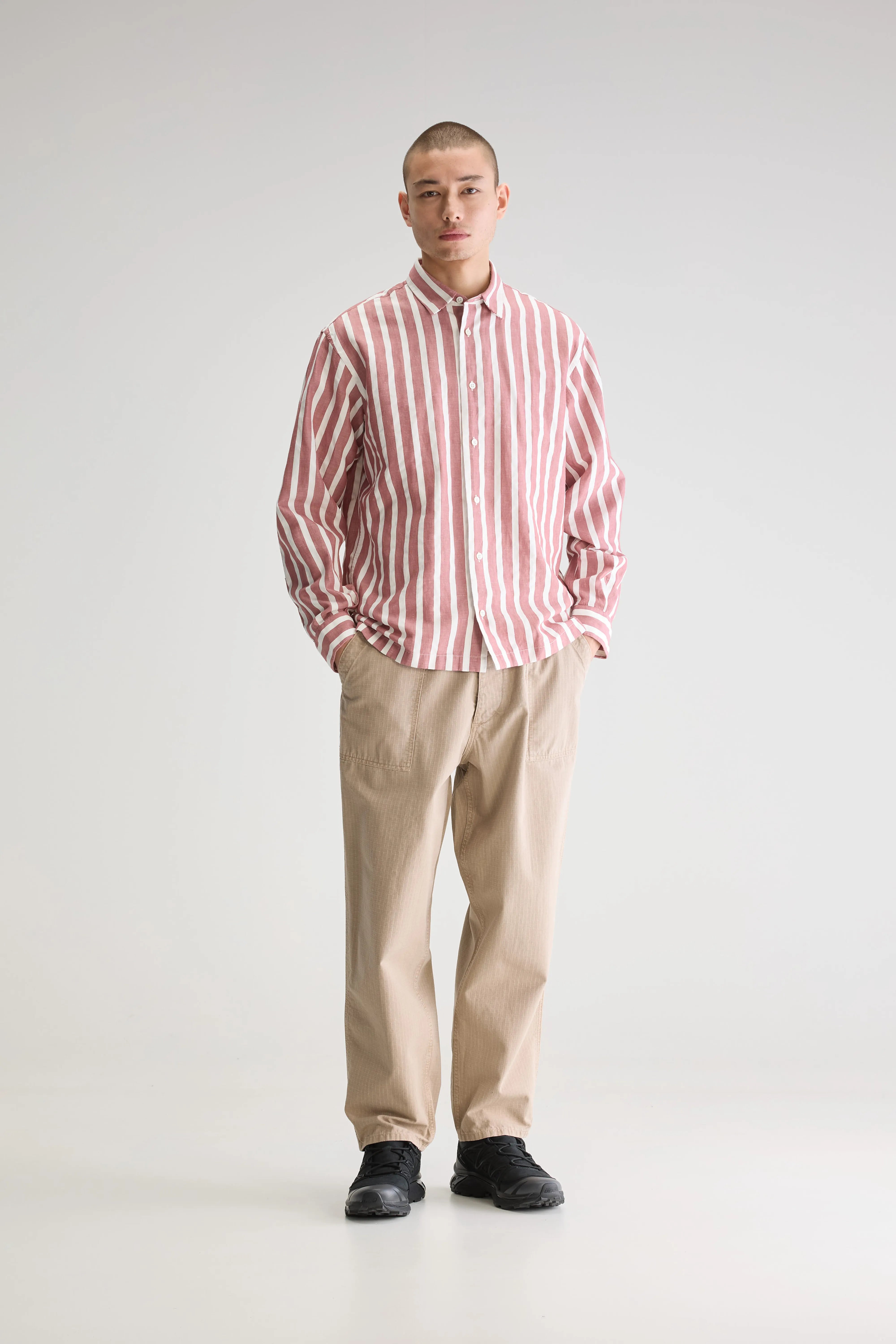 Flip Relaxed Shirt - Lychee / White For Men | Bellerose