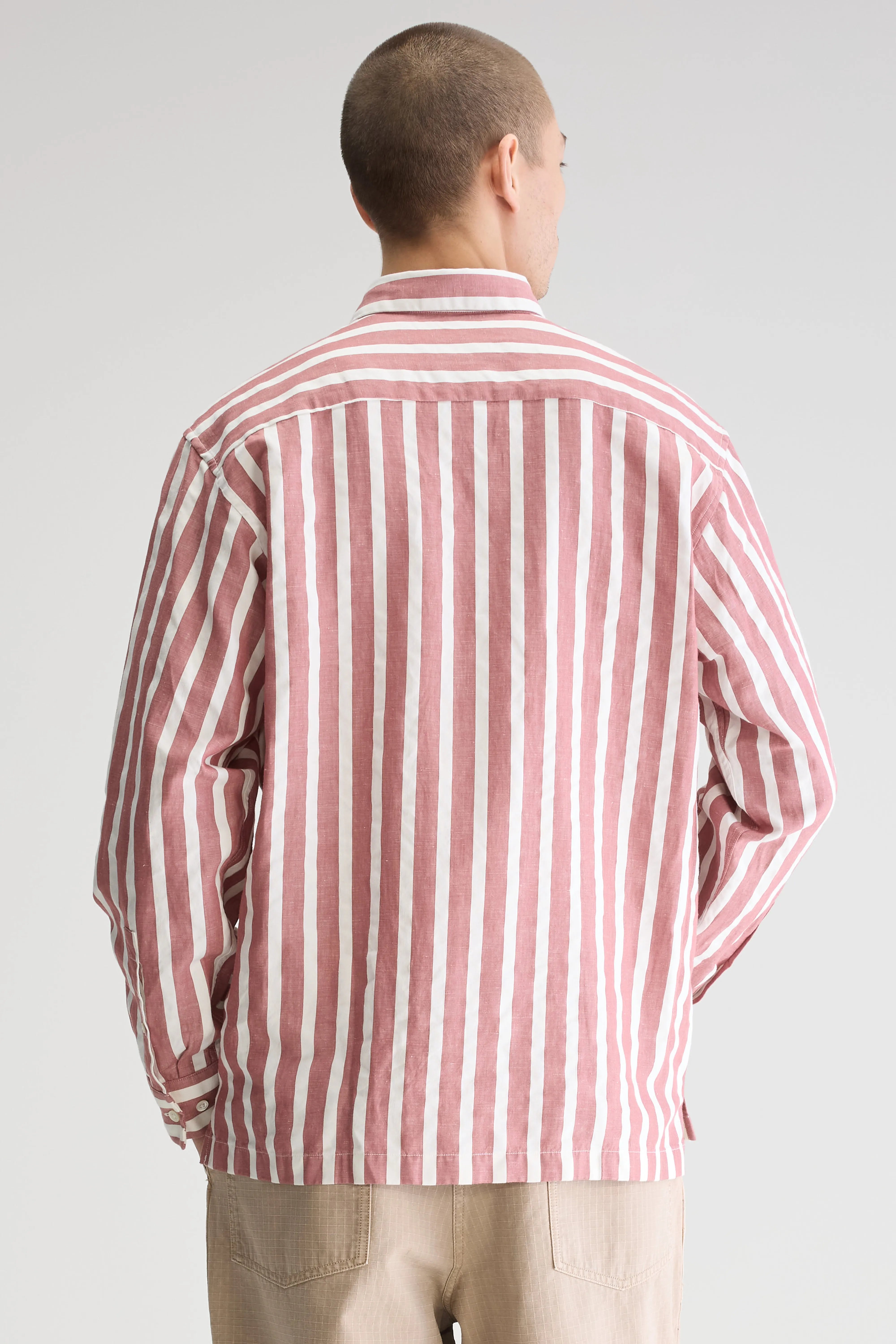 Flip Relaxed Shirt - Lychee / White For Men | Bellerose