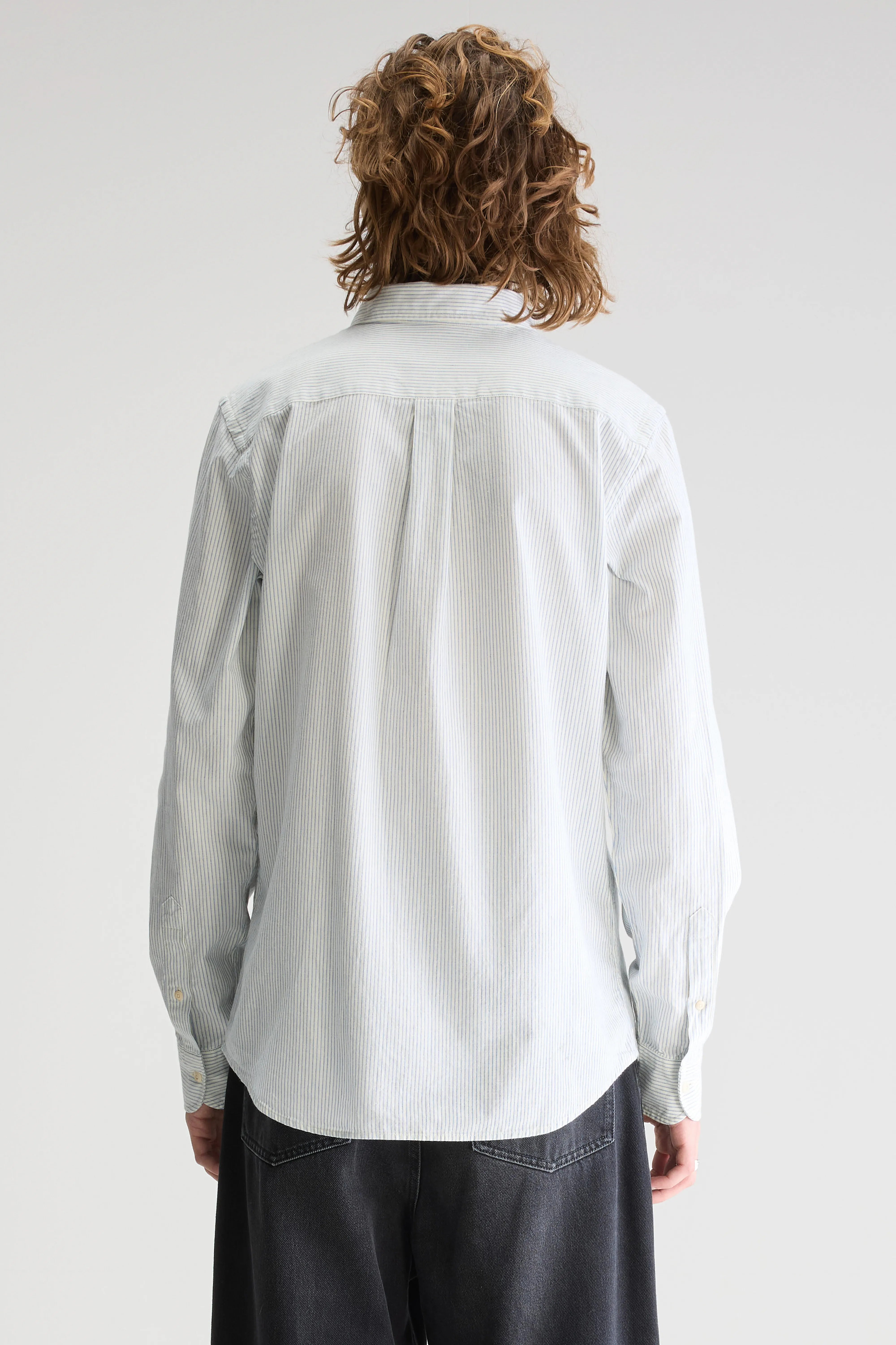 Mire Slim Shirt - Blue shirt / Off white For Men | Bellerose