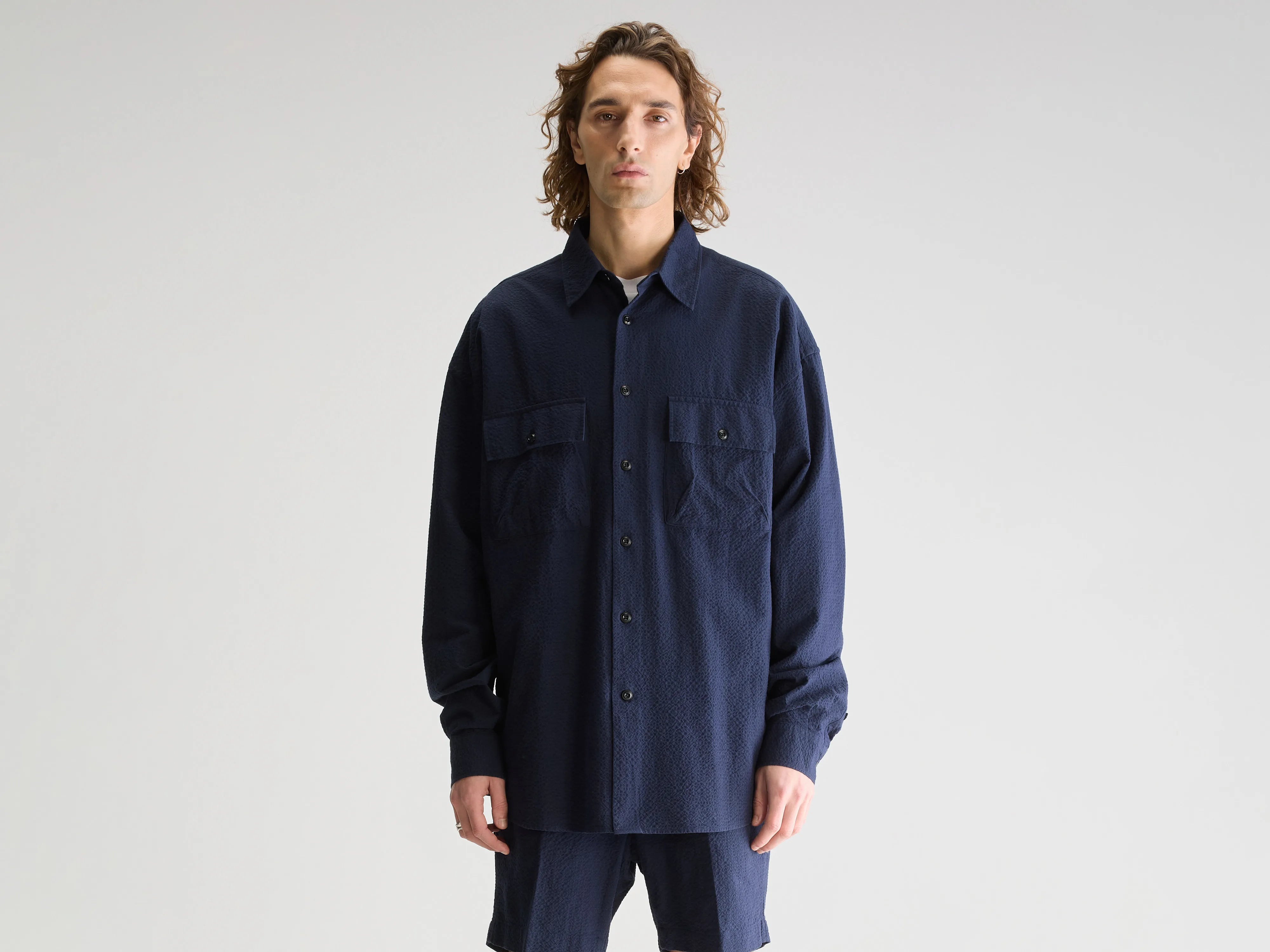 Flopok shirt (251 / M / NAVY)