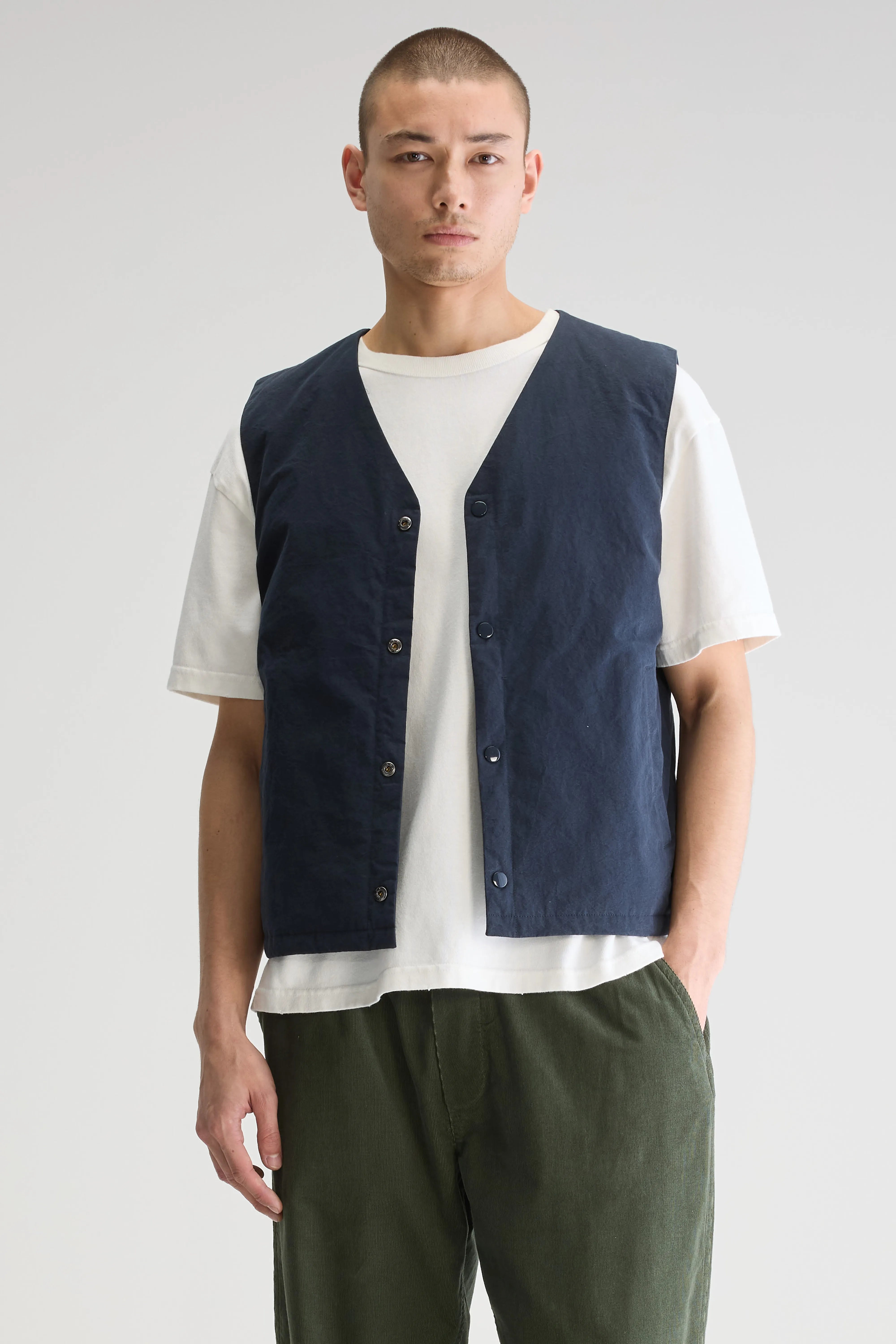 Jilet Sleeveless Jacket - Navy For Men | Bellerose