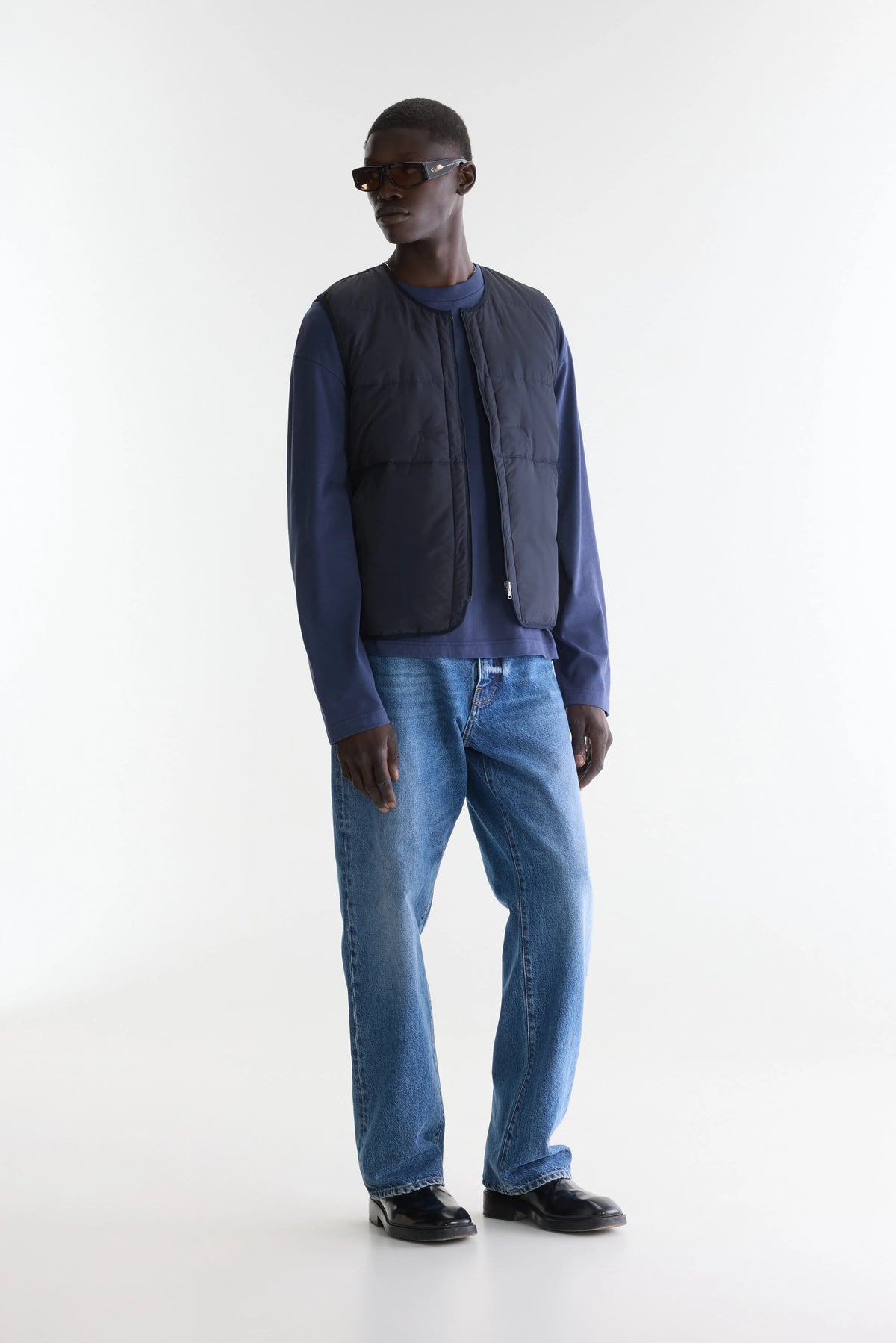 Hoch Slim Bodywarmer - Navy For Men | Bellerose