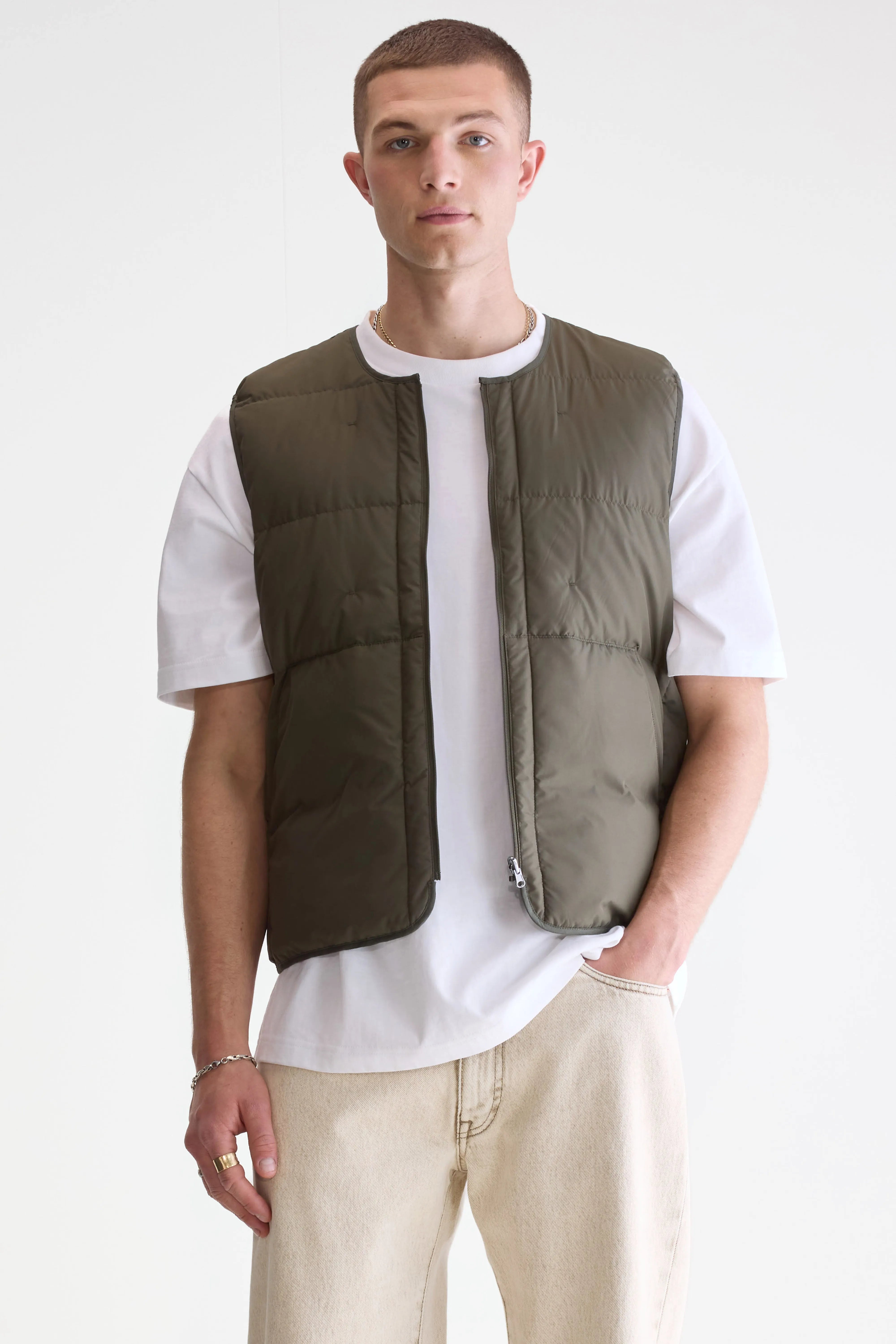 Hoch Bodywarmer - Dark olive Voor Heren | Bellerose