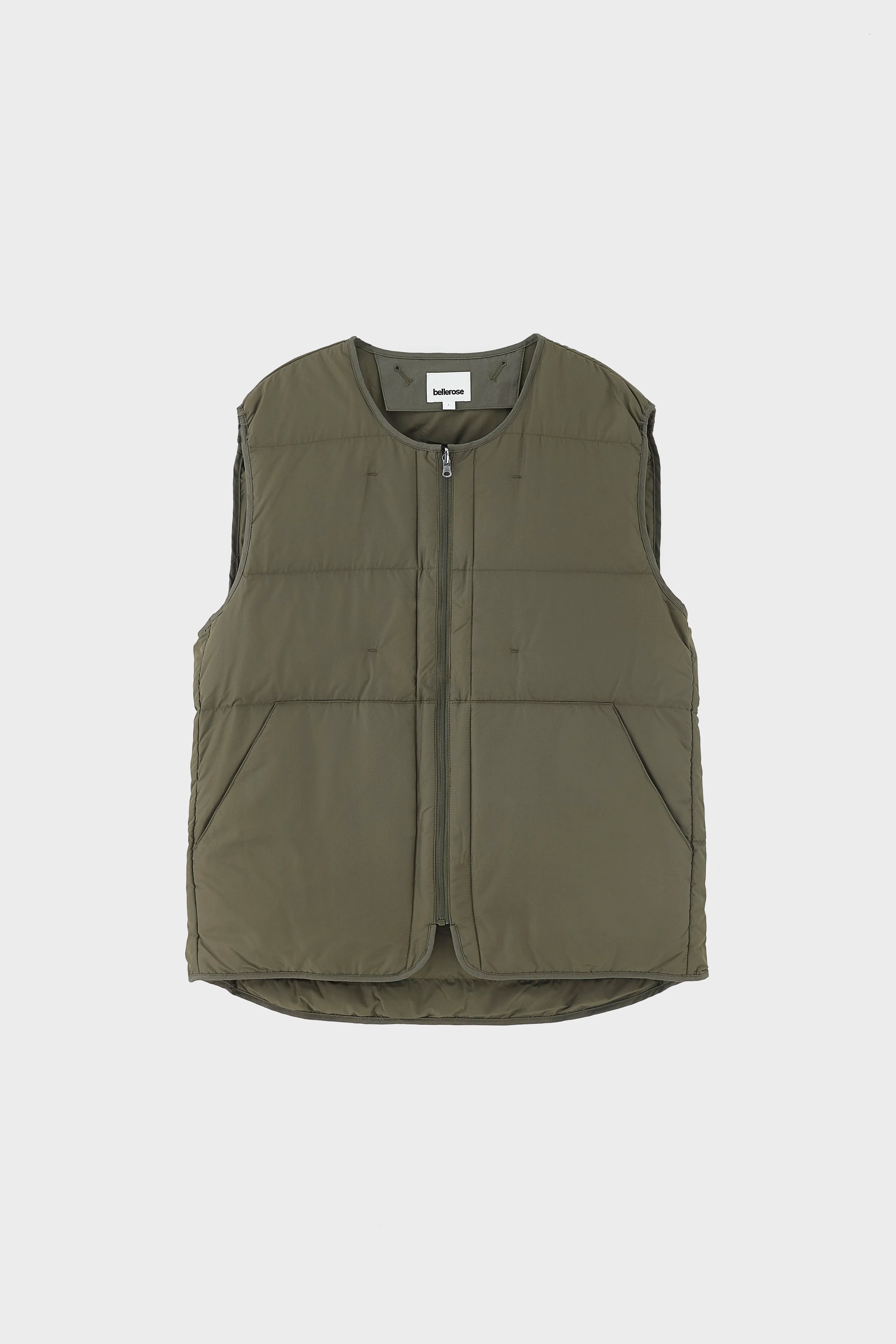 Hoch groene zip-up bodywarmer (251 / M / DARK OLIVE)