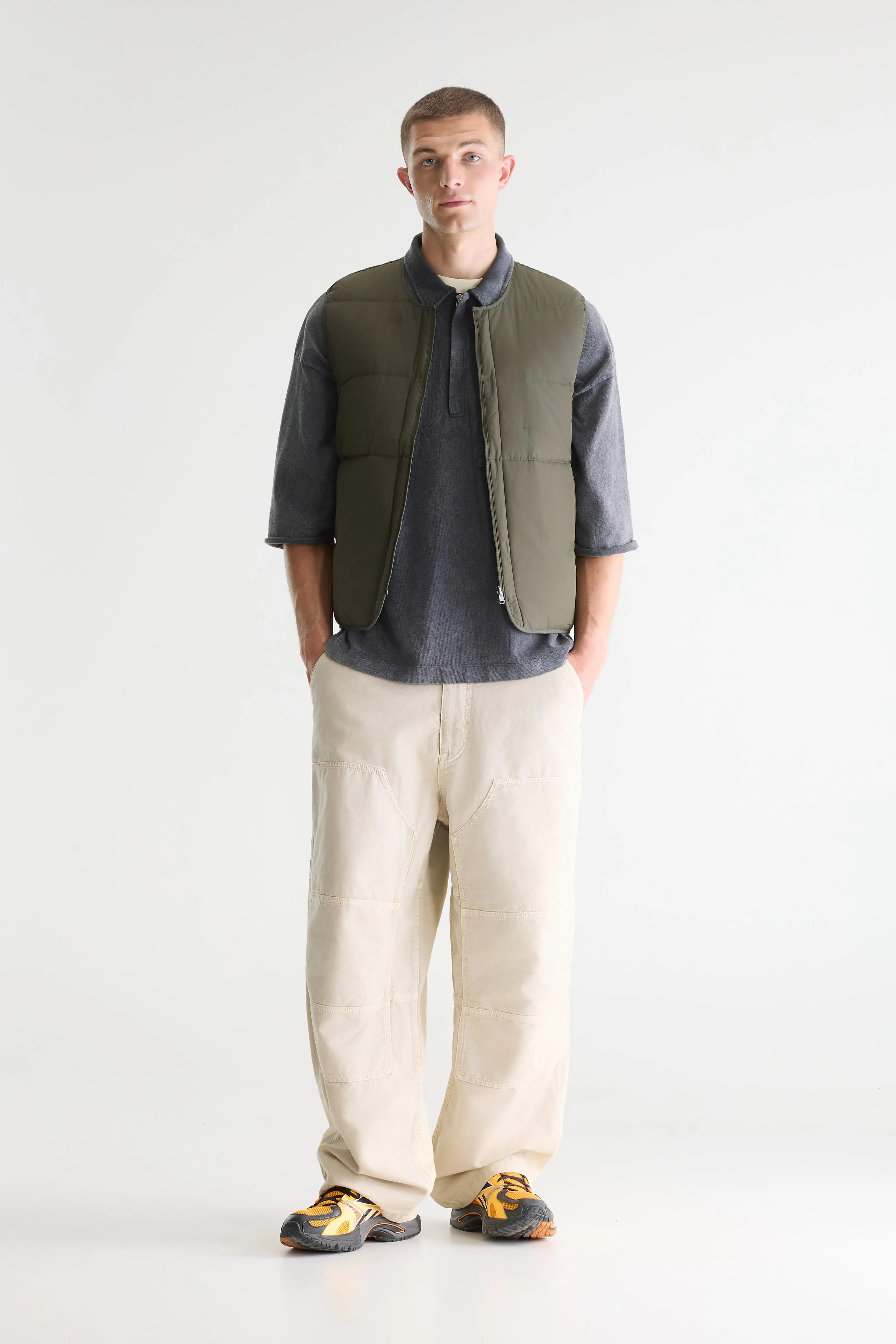 Hoch Groene Zip-up Bodywarmer - Dark olive Voor Heren | Bellerose