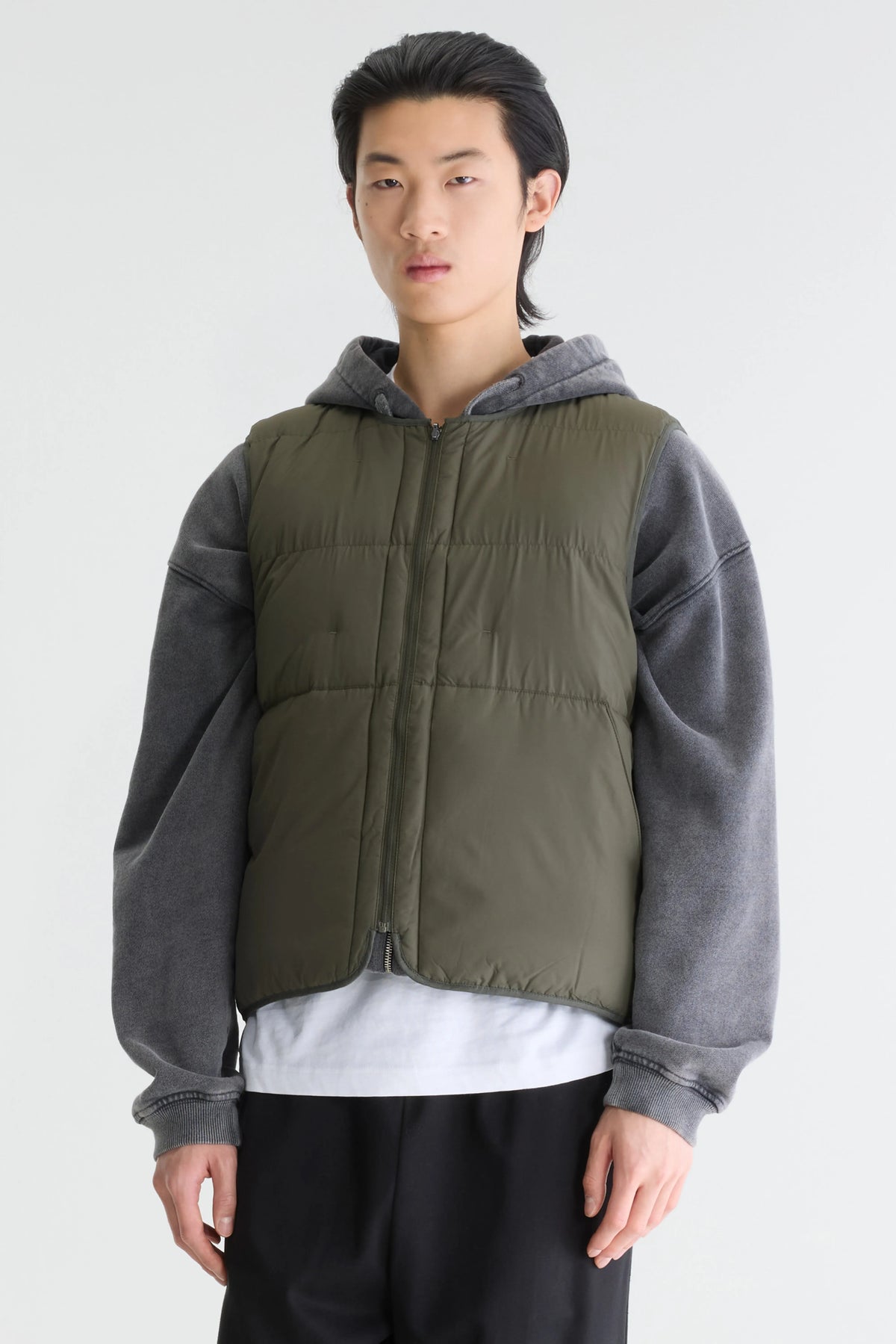 Hoch Slim Bodywarmer - Dark olive For Men | Bellerose
