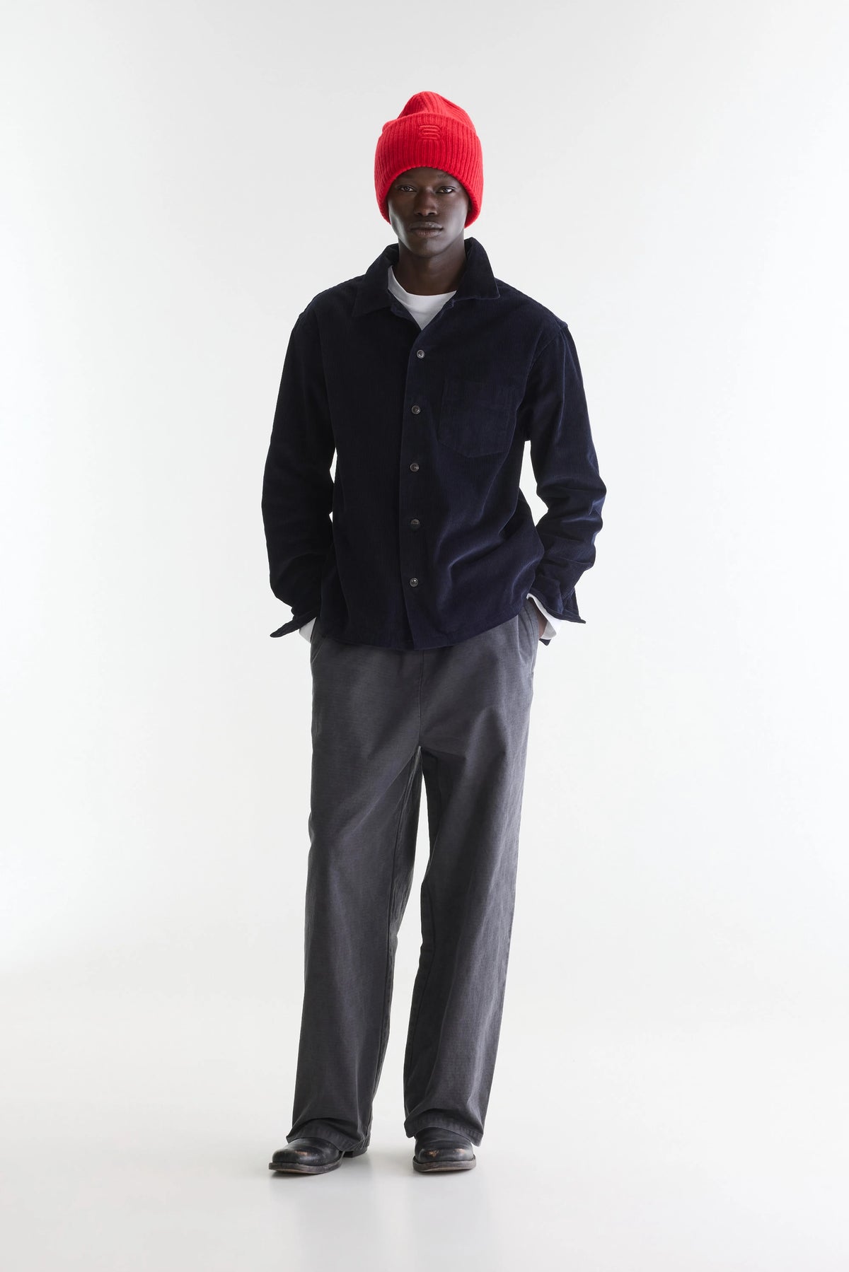 Goney Corduroy Overshirt - Navy For Men | Bellerose