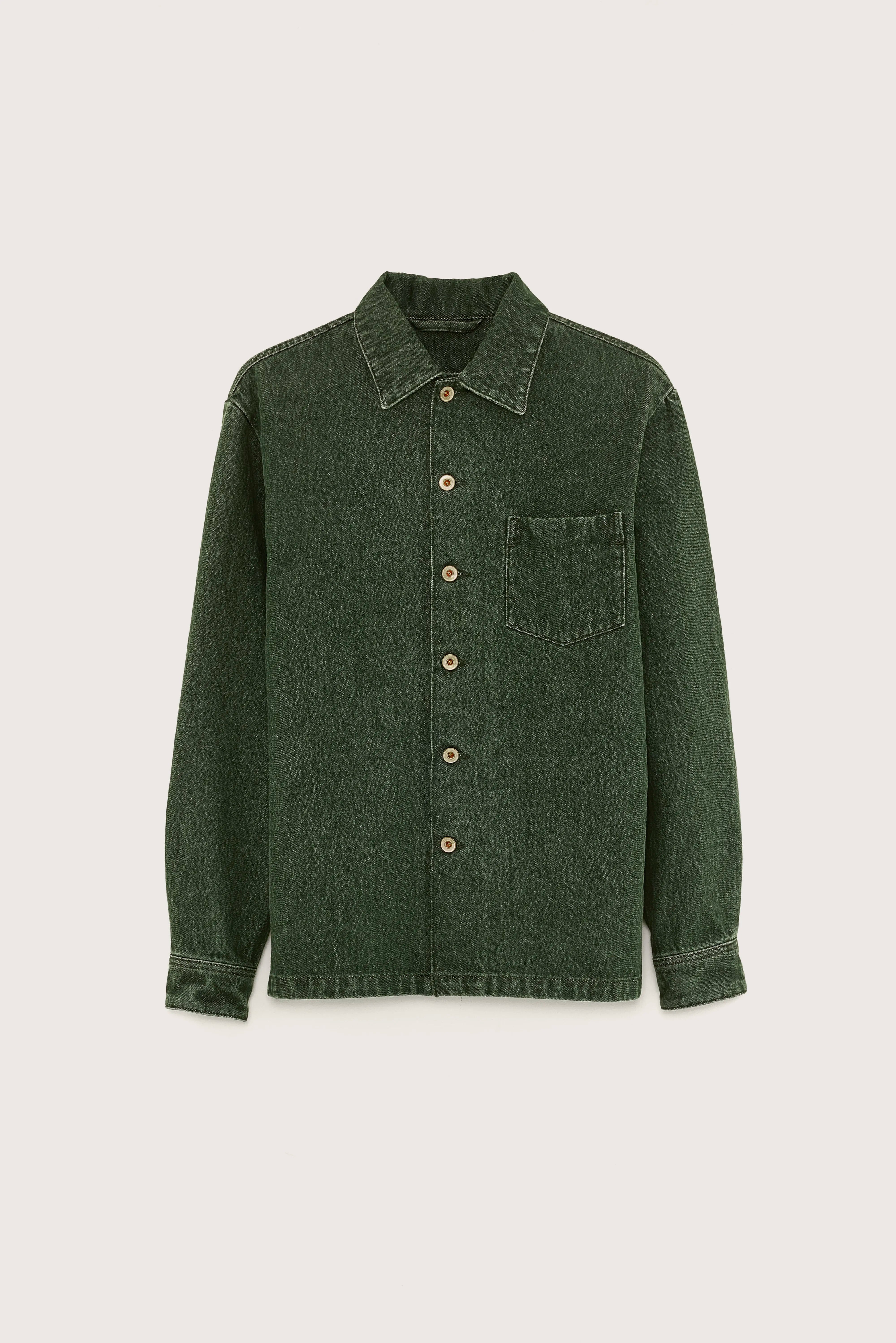 Goney denim overshirt (251 / M / GREEN STONE)